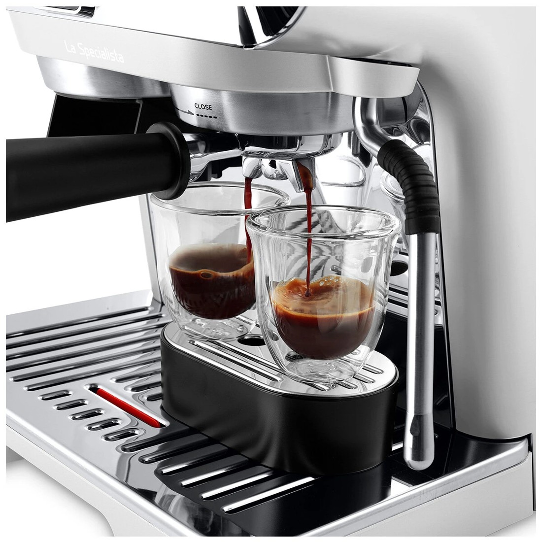 4 De'Longhi La Specialista Arte Evo with Cold Brew Manual Espresso Coffee Machine White, 4 of 5
