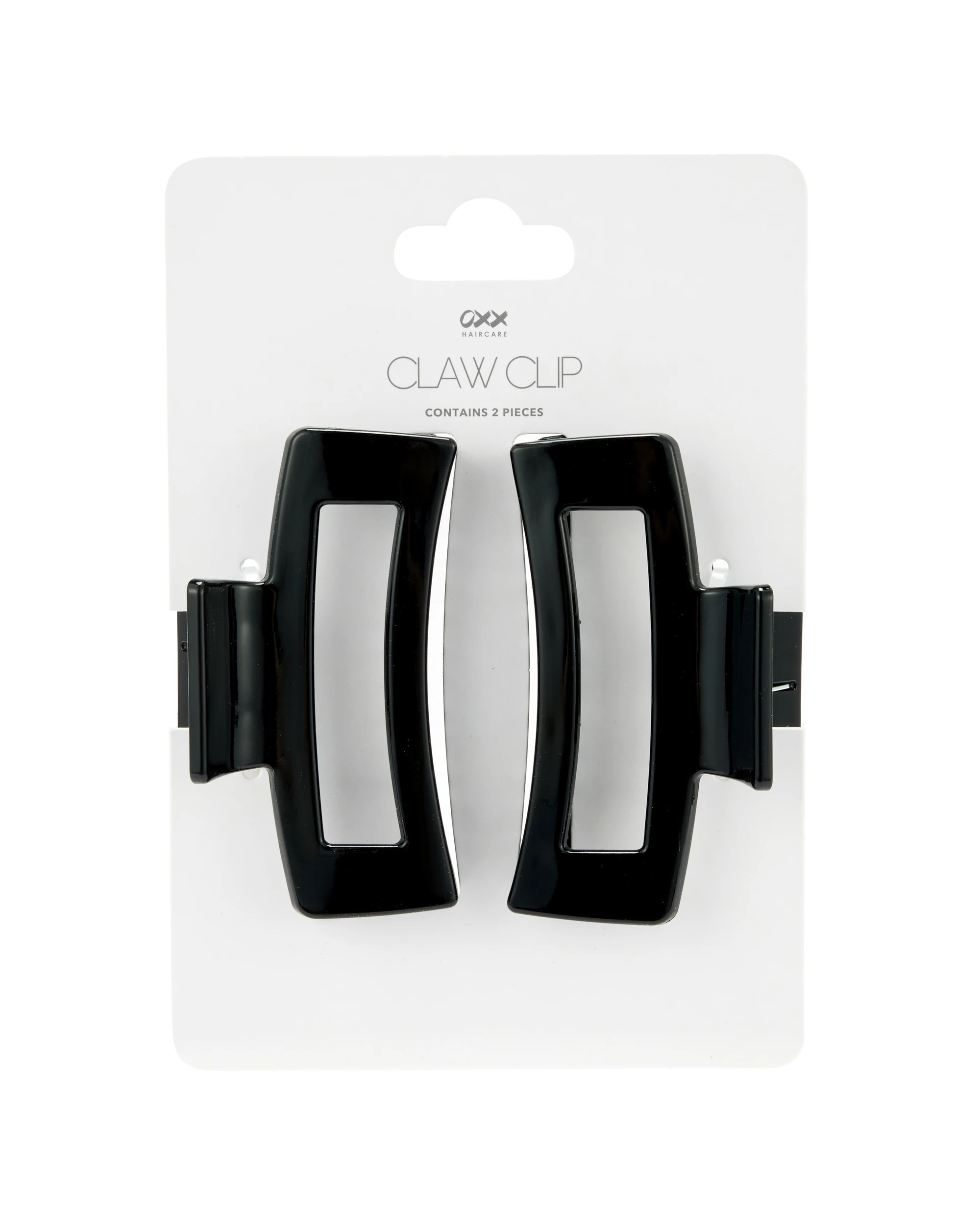 3 OXX Haircare 2 Piece Claw Clips - Black, 3 of 3