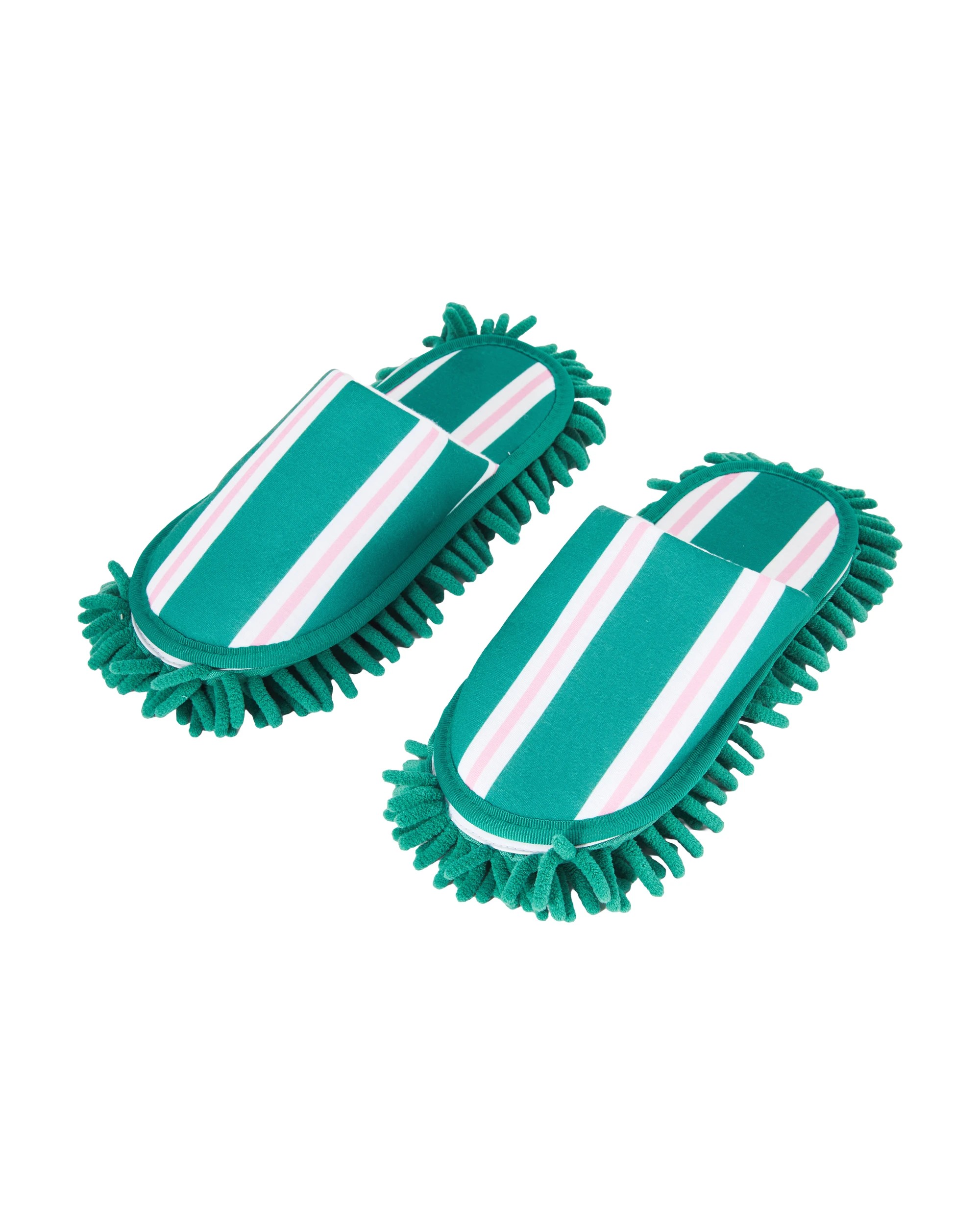 2 Dust Slippers and Dusting Glove Set - Stripes, 2 of 10