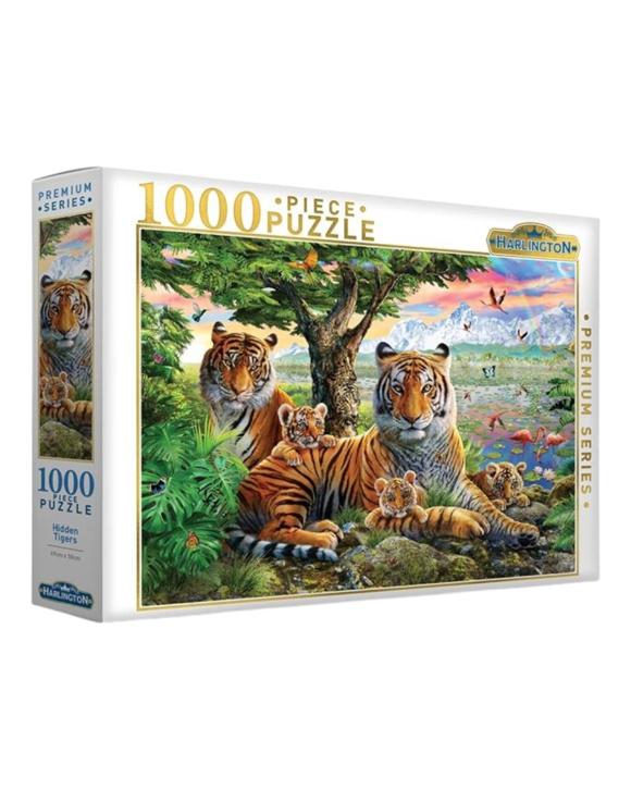 Hidden Tigers 1000 Piece Puzzle Harlington