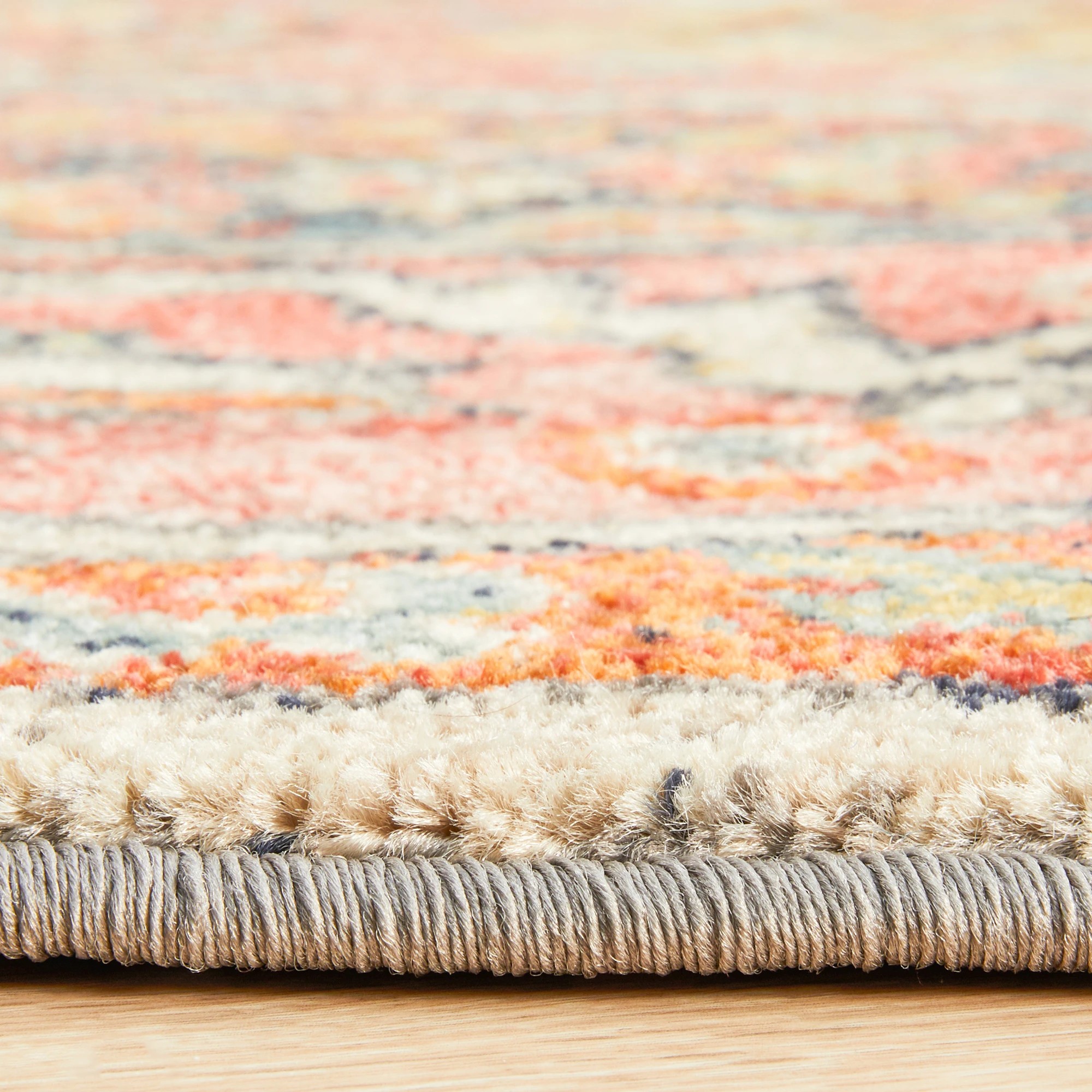 7 Common Ground Rugs Eterna 856 240x240cm - Large Round Rug - Red, 7 of 8