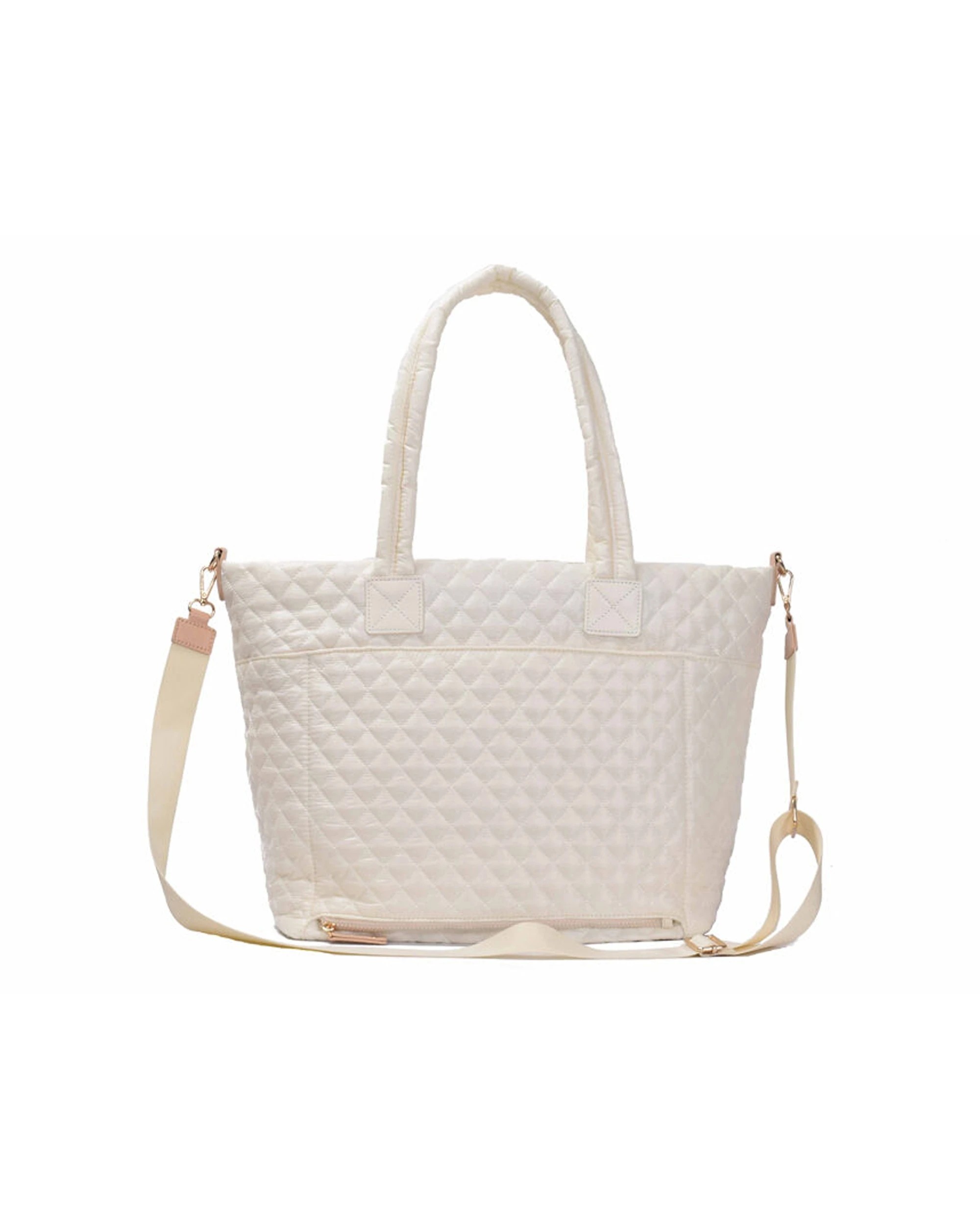 3 Tosca Metro Large Travel Tote Bag Detachable Shoulder Strap Mushroom - Natural, 3 of 8