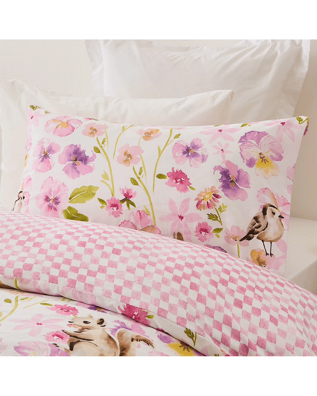 3 Fawn Cotton Rich Reversible Quilt Cover Set - Single Bed, 3 of 7