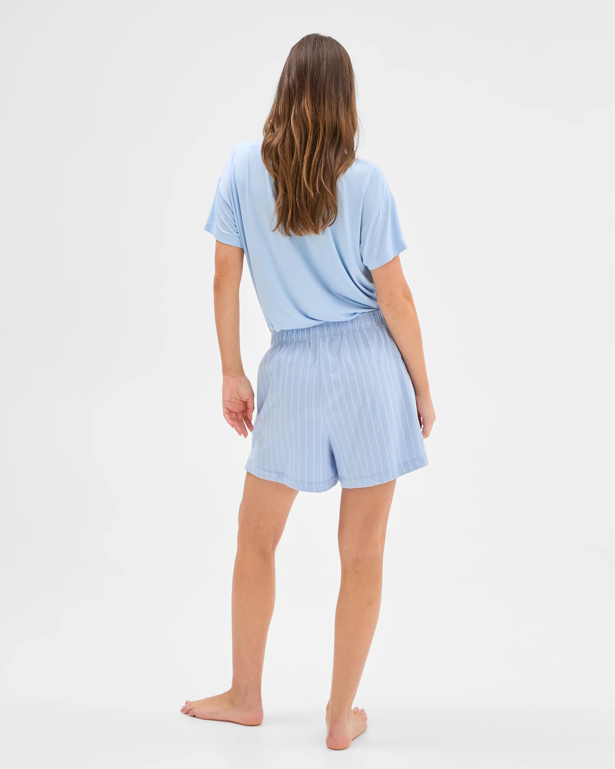 4 Target Australian Cotton Jersey Sleep Boxer Shorts BLUE / STRIPE, 4 of 5