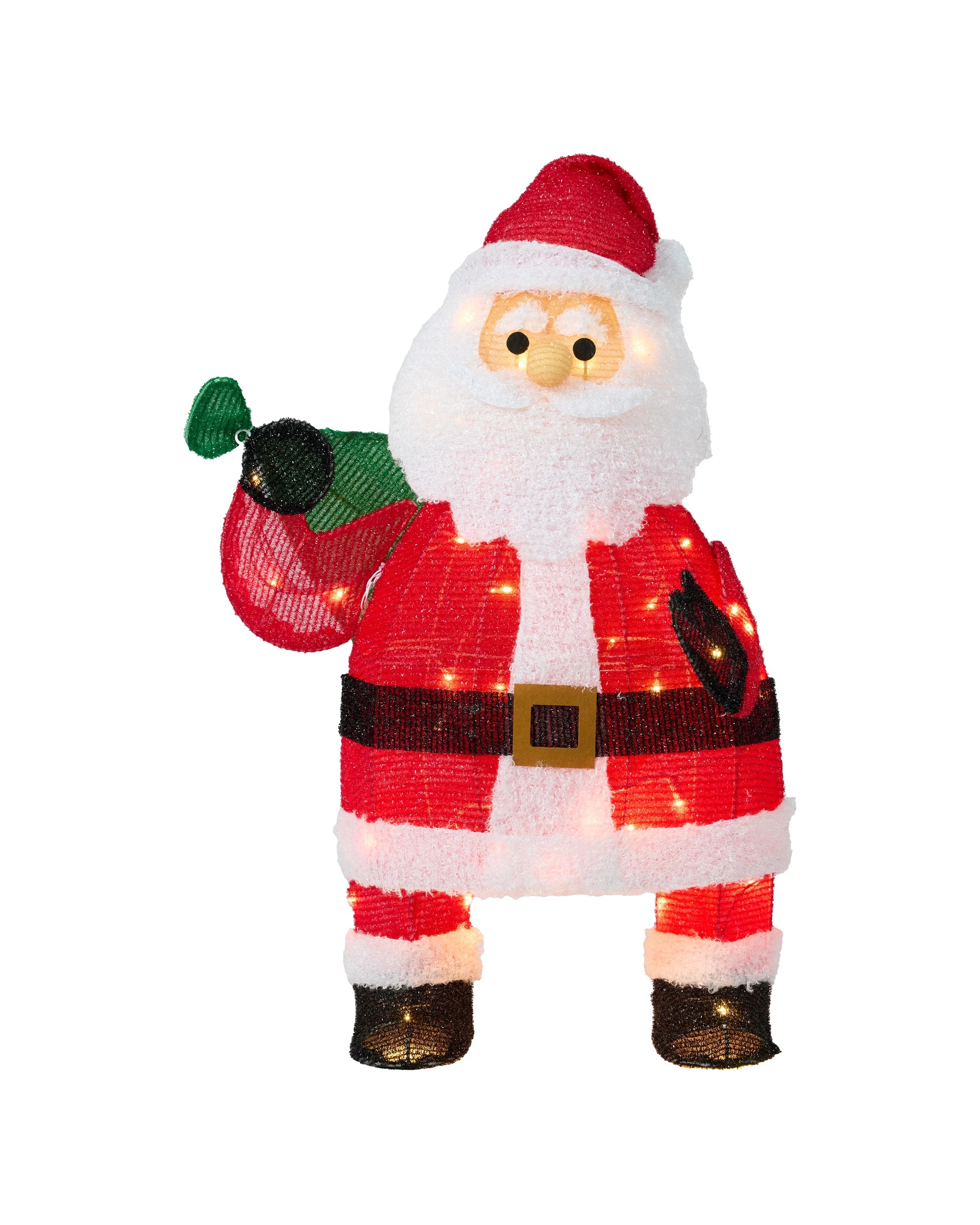 2 Low Voltage LED Light Up Santa, 2 of 9