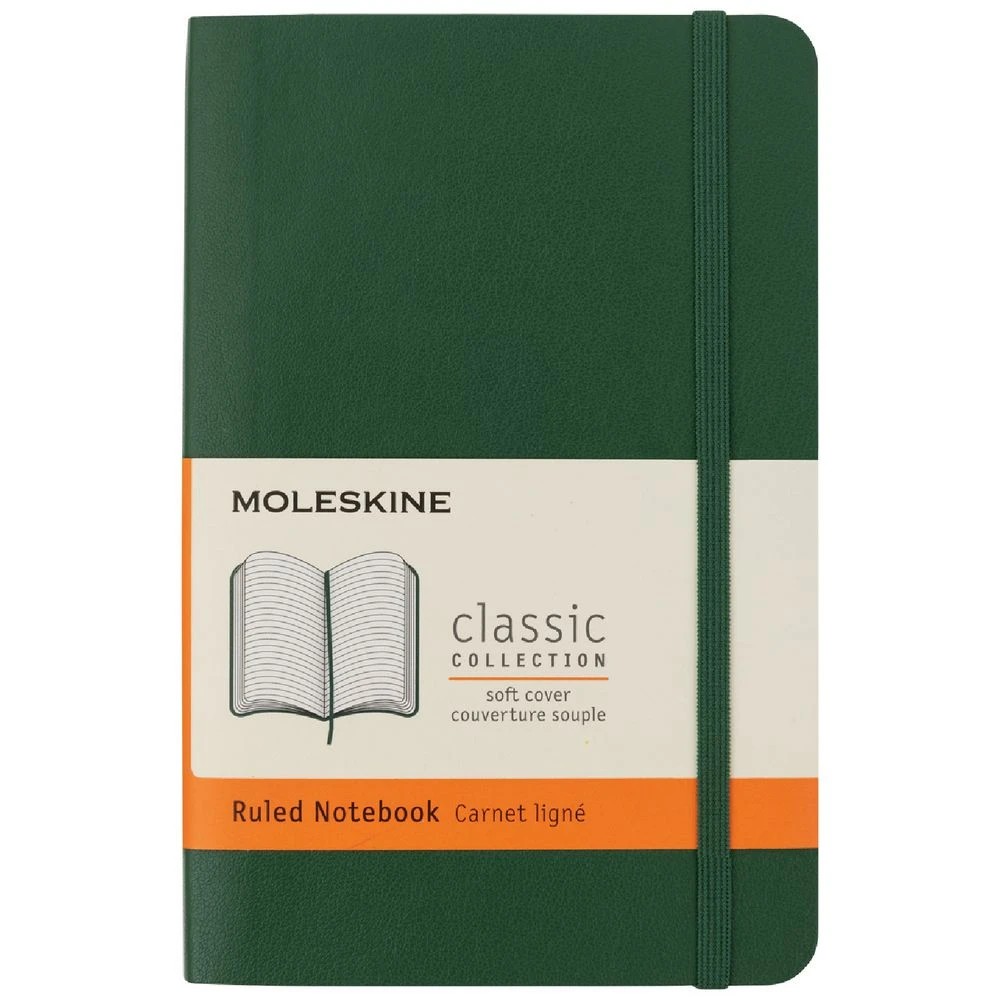 1 Moleskine Classic Soft Cover Ruled Notebook Myrtle Green, 1 of 1