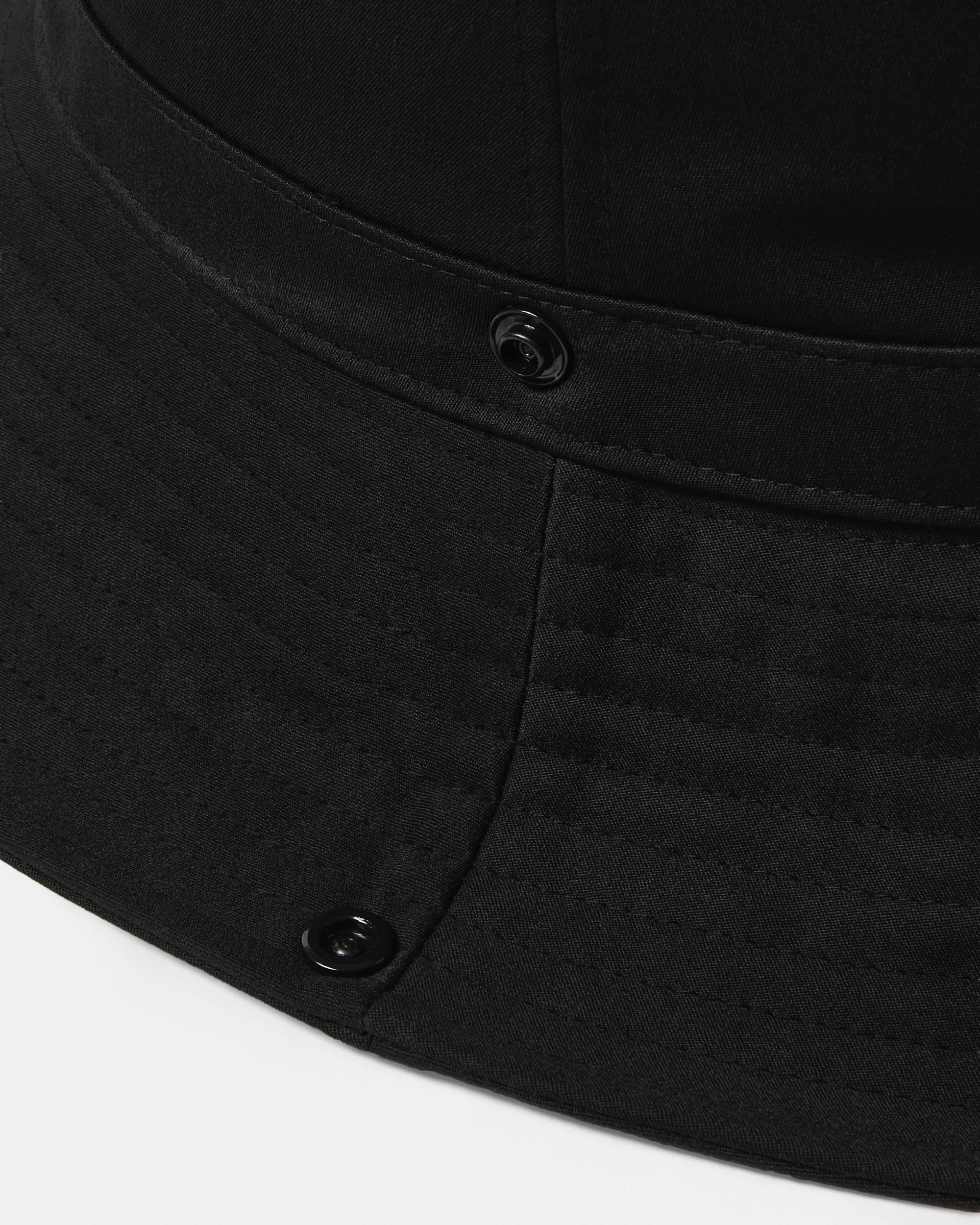 4 Water Resistant Wide Brim Hat Black, 4 of 4