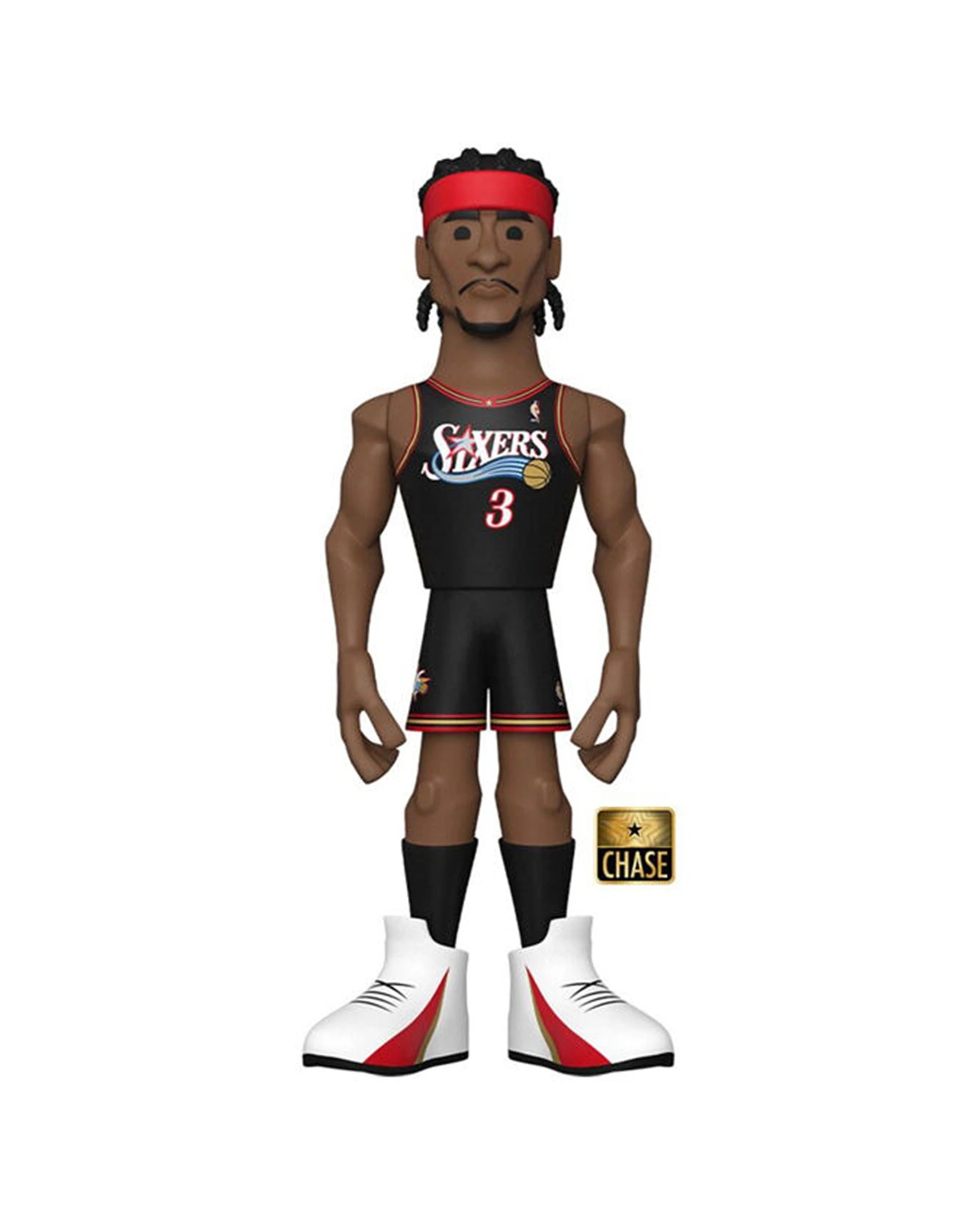 3 NBA Basketball Gold Premium Figure Toy 12In Allen Iverson Funko Collectible - White, 3 of 5