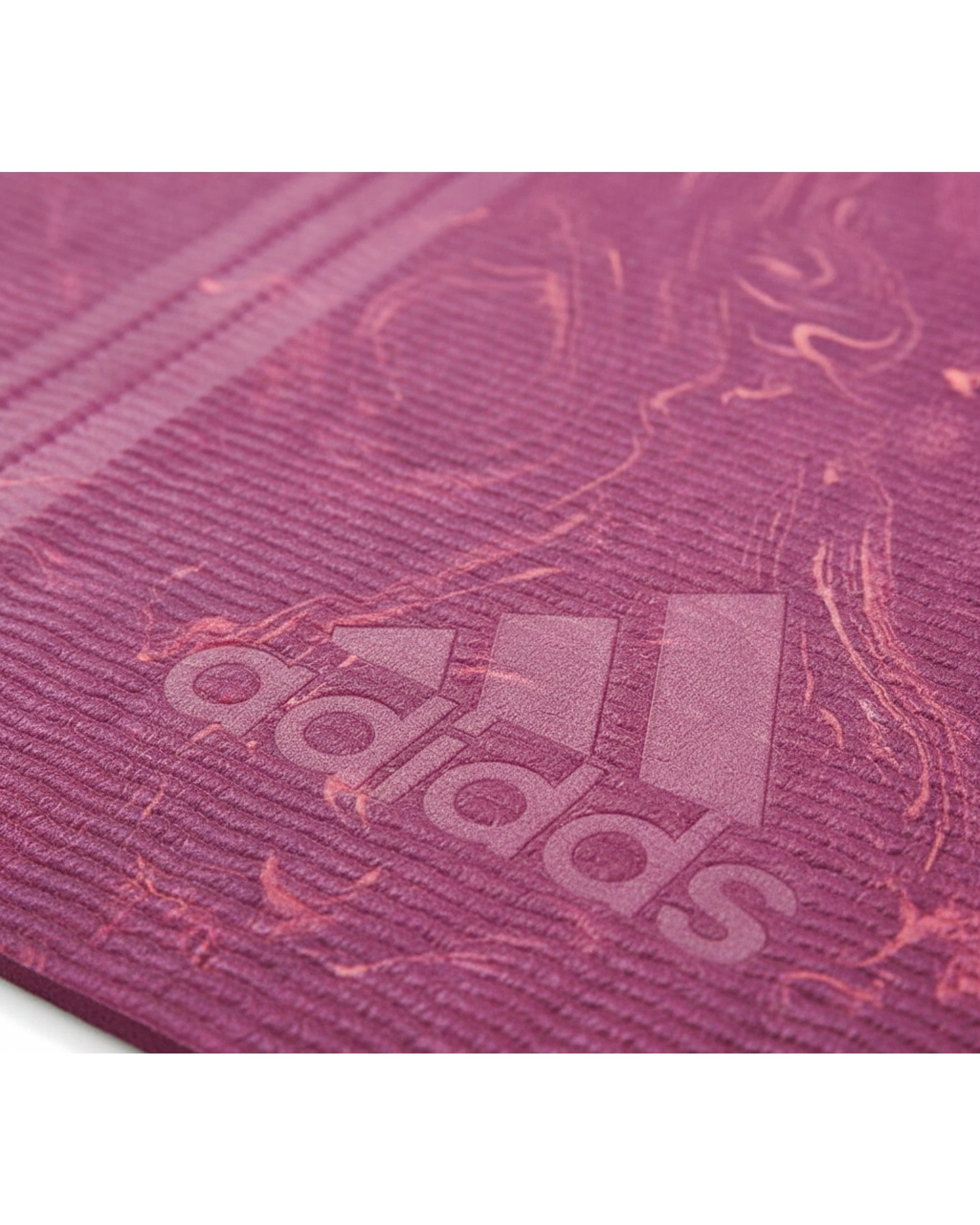 2 Adidas Premium 5mm Camo Sports Home/Gym Fitness Exercise Yoga Mat Power Berry, 2 of 5