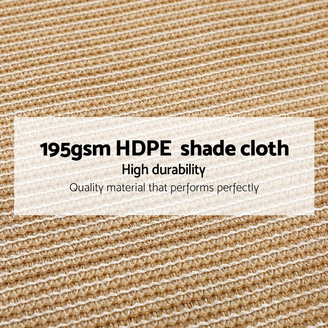 4 Instahut 90% Shade Cloth 1.83x30m Shadecloth Sail - Beige, 4 of 6
