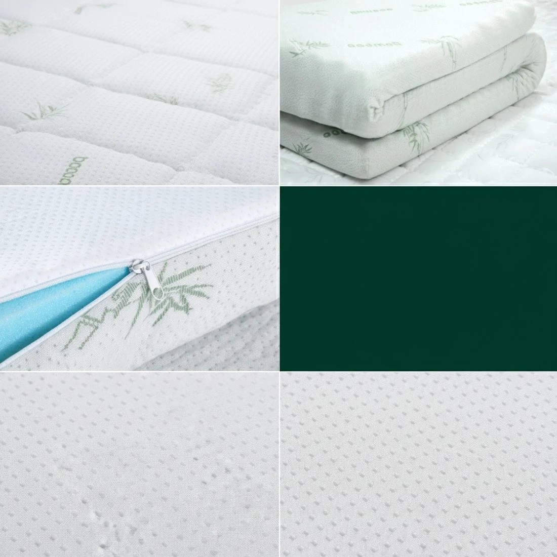 5 Giselle Bedding Memory Foam Mattress Topper Ventilated Cool Gel 8cm - Queen Bed - Blue, 5 of 7