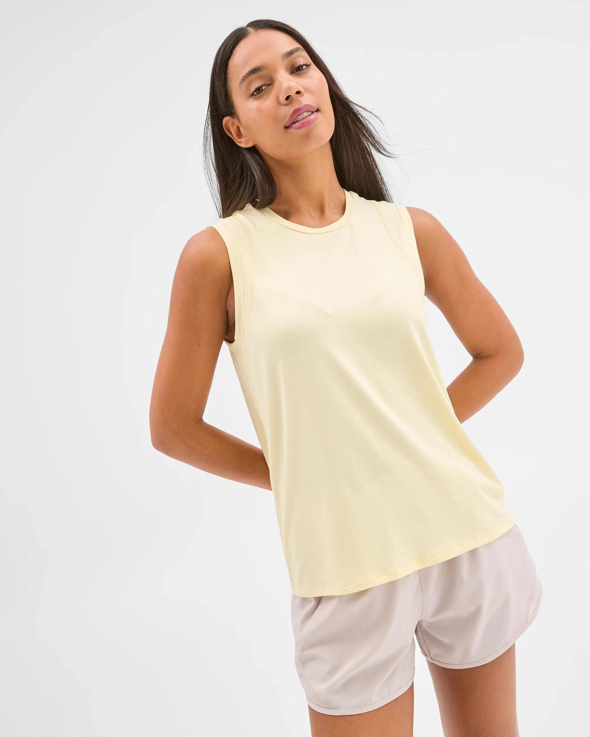 1 Target Active Performance Running Muscle Tank Top BUTTER, 1 of 8