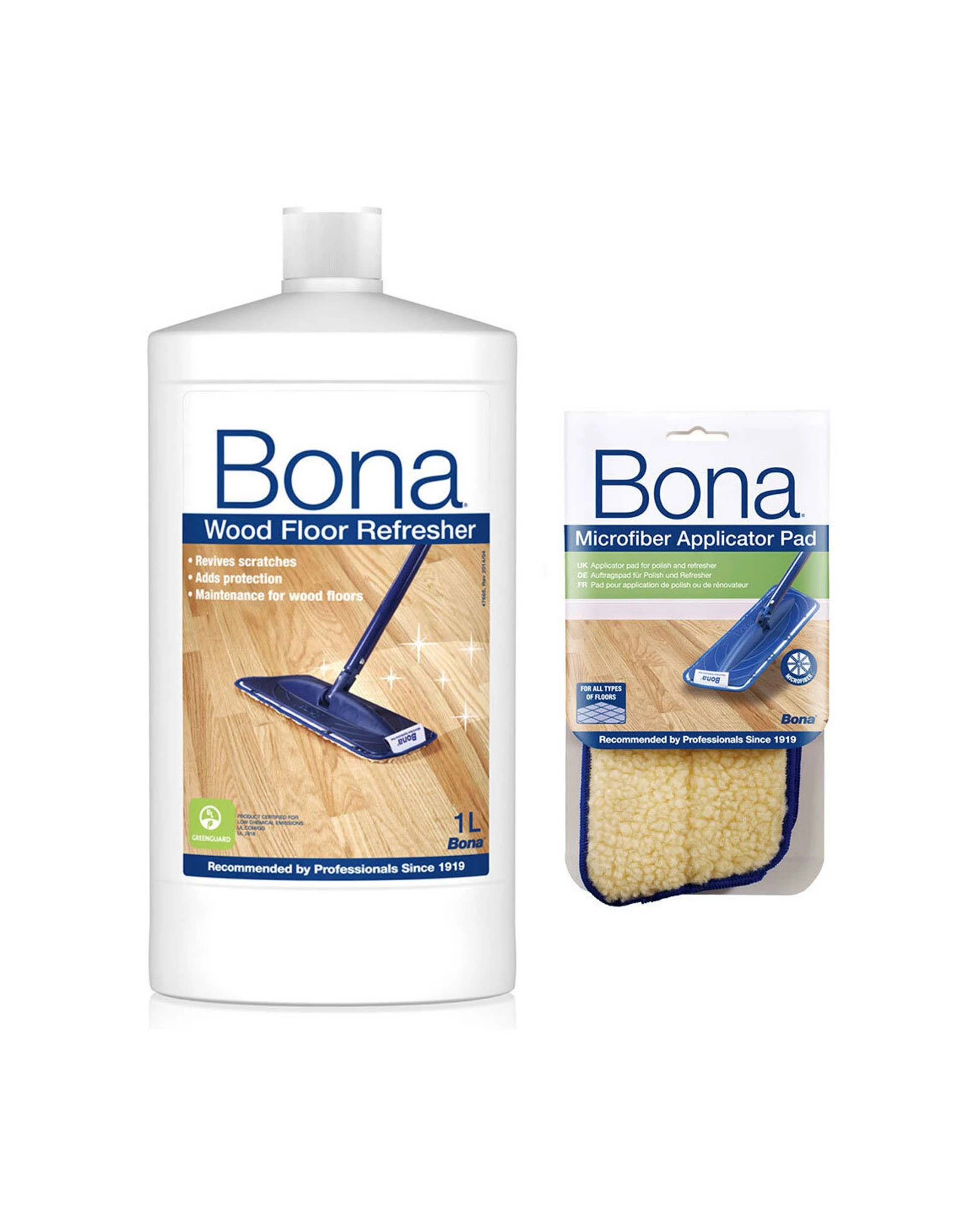 1 Bona Wood Floor Refresher 4PK w/ Microfibre Applicator Pad - Multi, 1 of 1