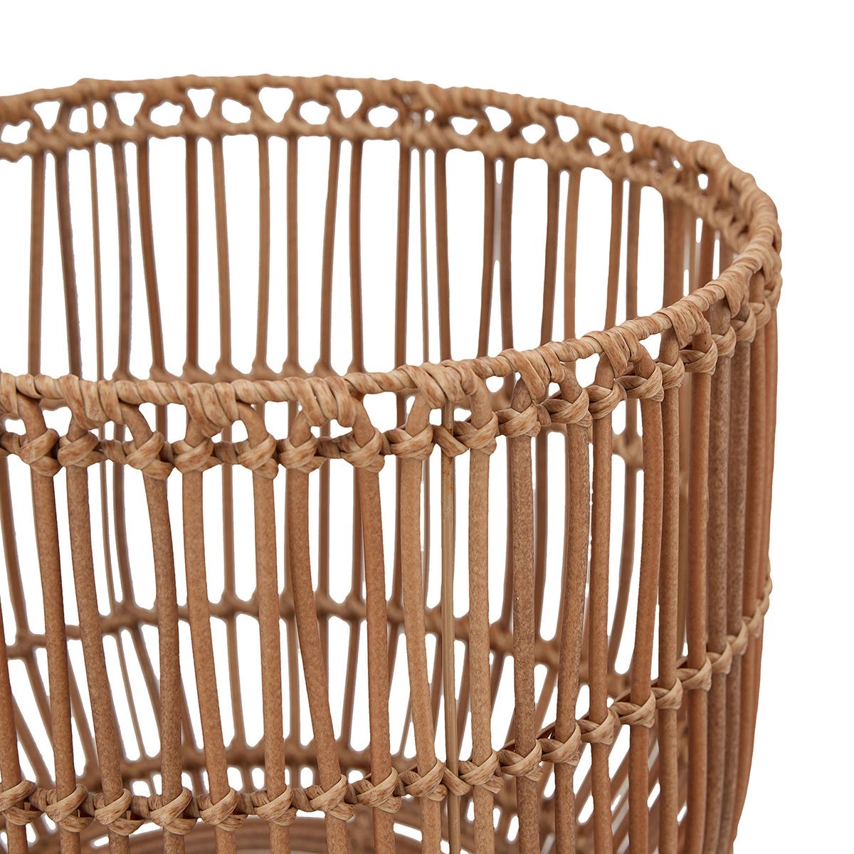 4 Rattan Look Pot Holder with Stand, 4 of 8