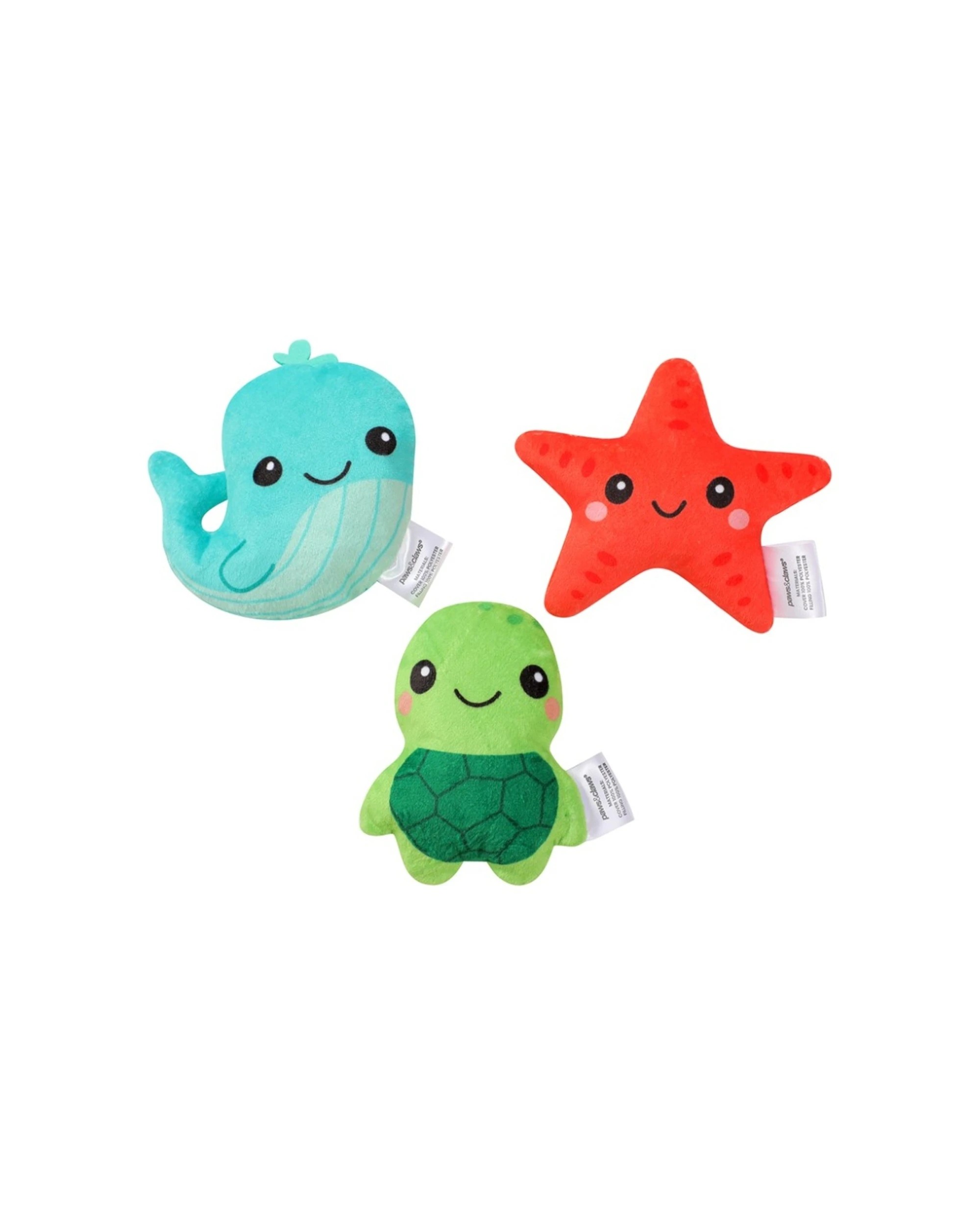 5 Paws & Claws 6x 3pc Squeaky Squad Mini Plush Pet Dog Toys - Assorted, 5 of 6