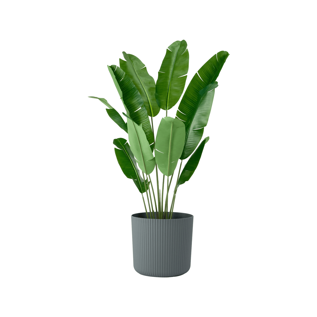 1 43cm Linear Plastic Pot - Dark Grey, 1 of 4