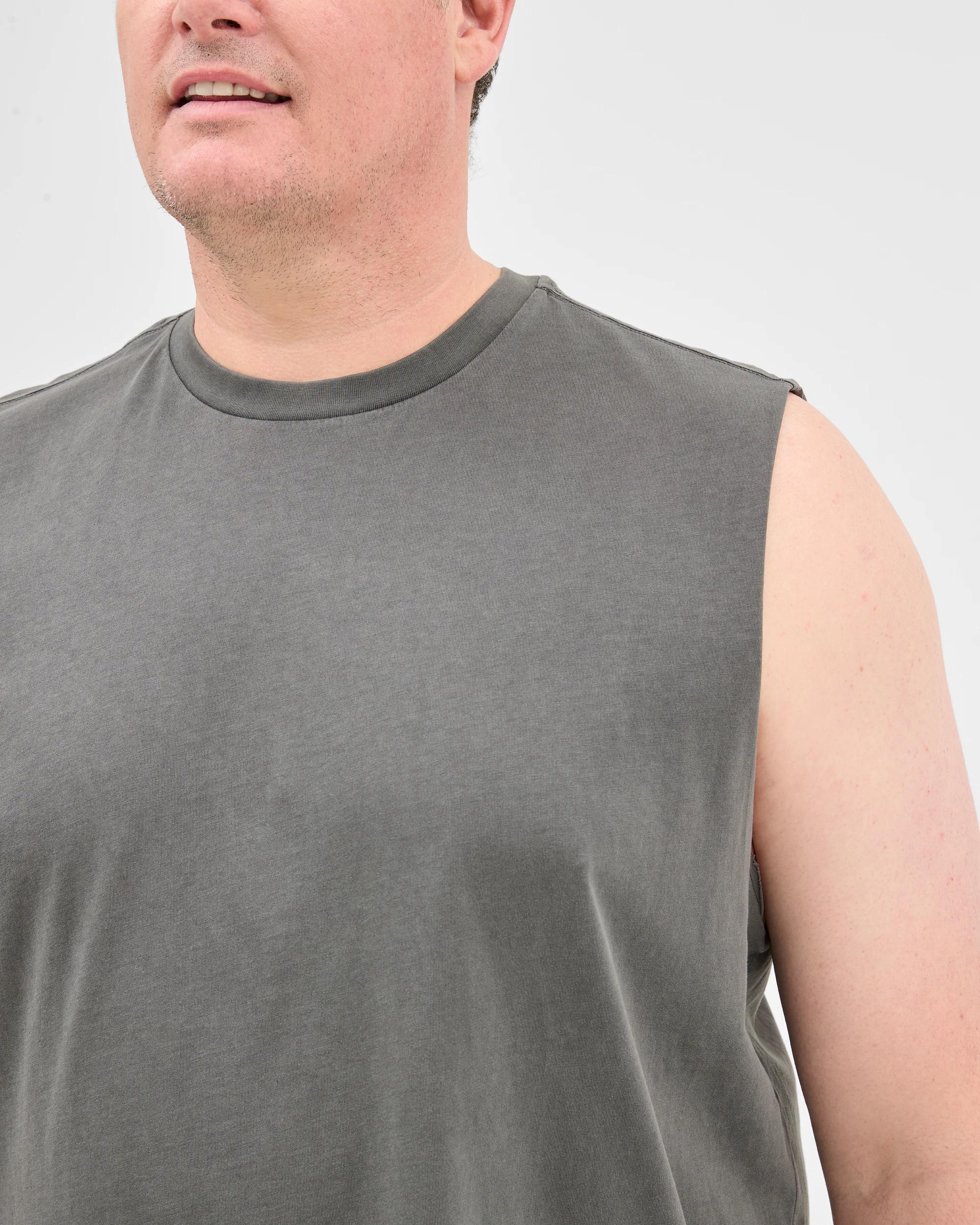 4 Target Plus Size Australian Cotton Plain Tank Top BLACK, 4 of 6