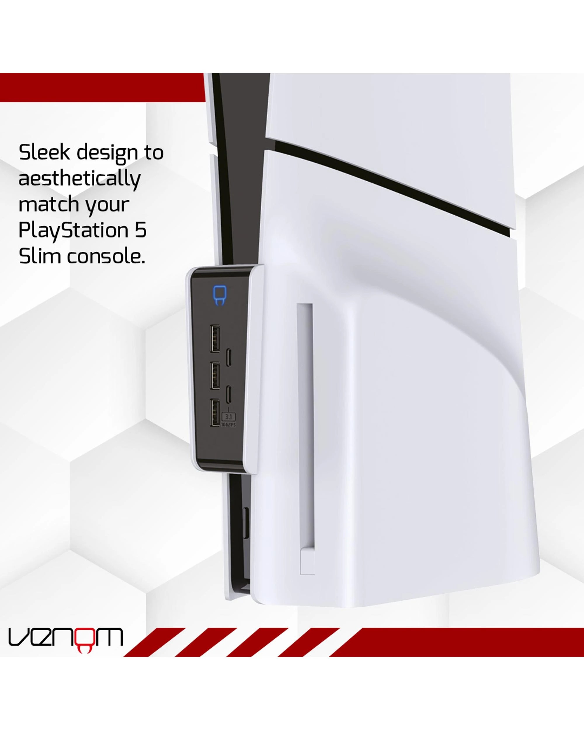 2 Venom USB Hub for PlayStation 5 Slim, 2 of 4