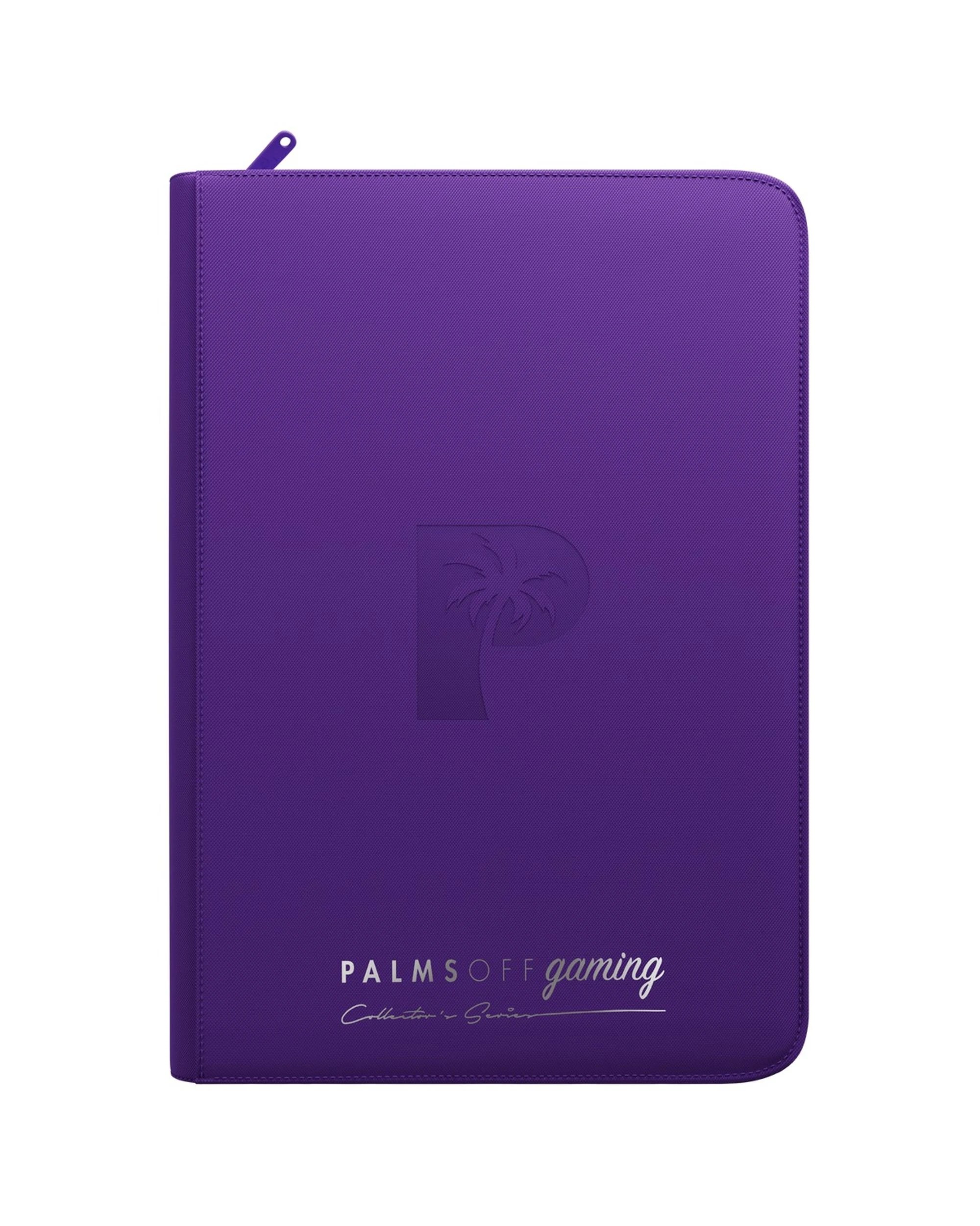 7 Palms Off Gaming Collector's Series 9 Pocket Top Loader 216 Capacity Zip Binder - Purple, 7 of 8
