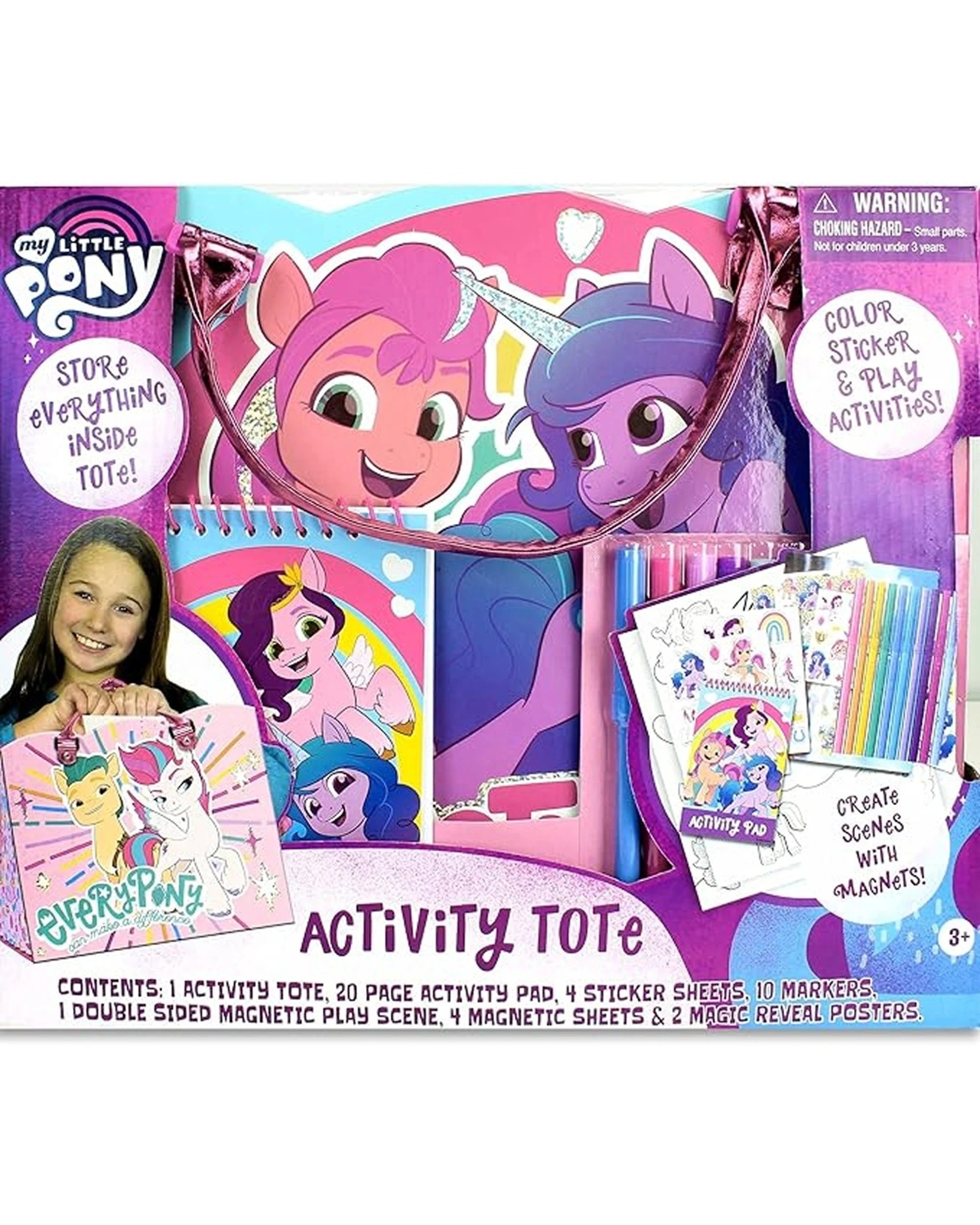 4 My Little Pony Dambulla Pty Ltd Tara 100pc Activity Tote Bag - One Size - Multi, 4 of 6