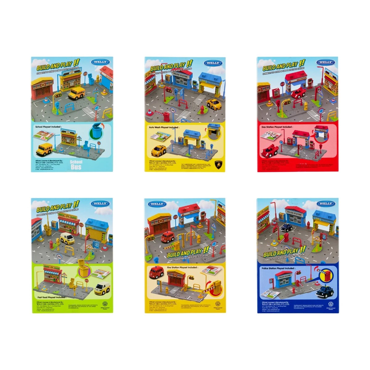 10 Welly Diecast Metal Buildable Playset - Assorted, 10 of 10