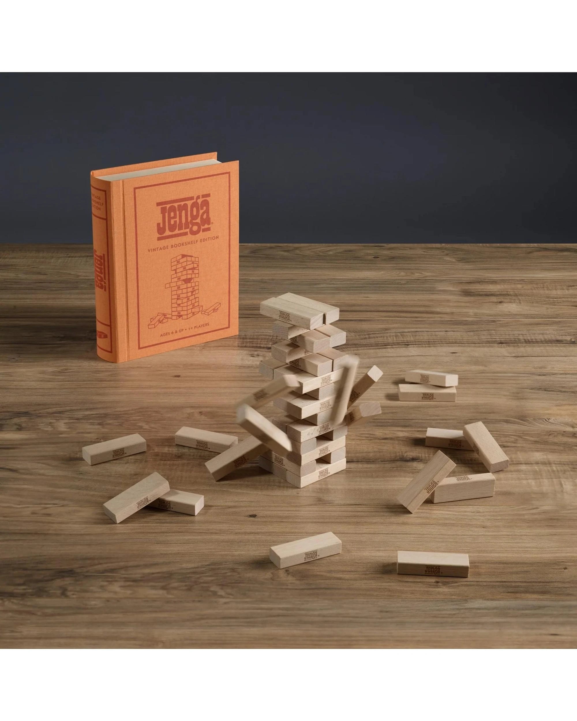 6 Jenga Vintage Bookshelf Edition Board Game, 6 of 6