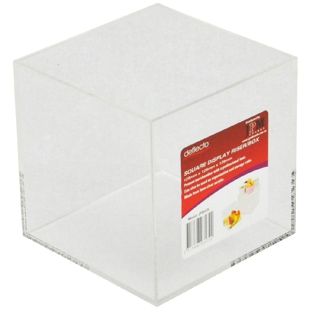 1 Deflecto Square Display Box 125 x 125 x 125mm, 1 of 1