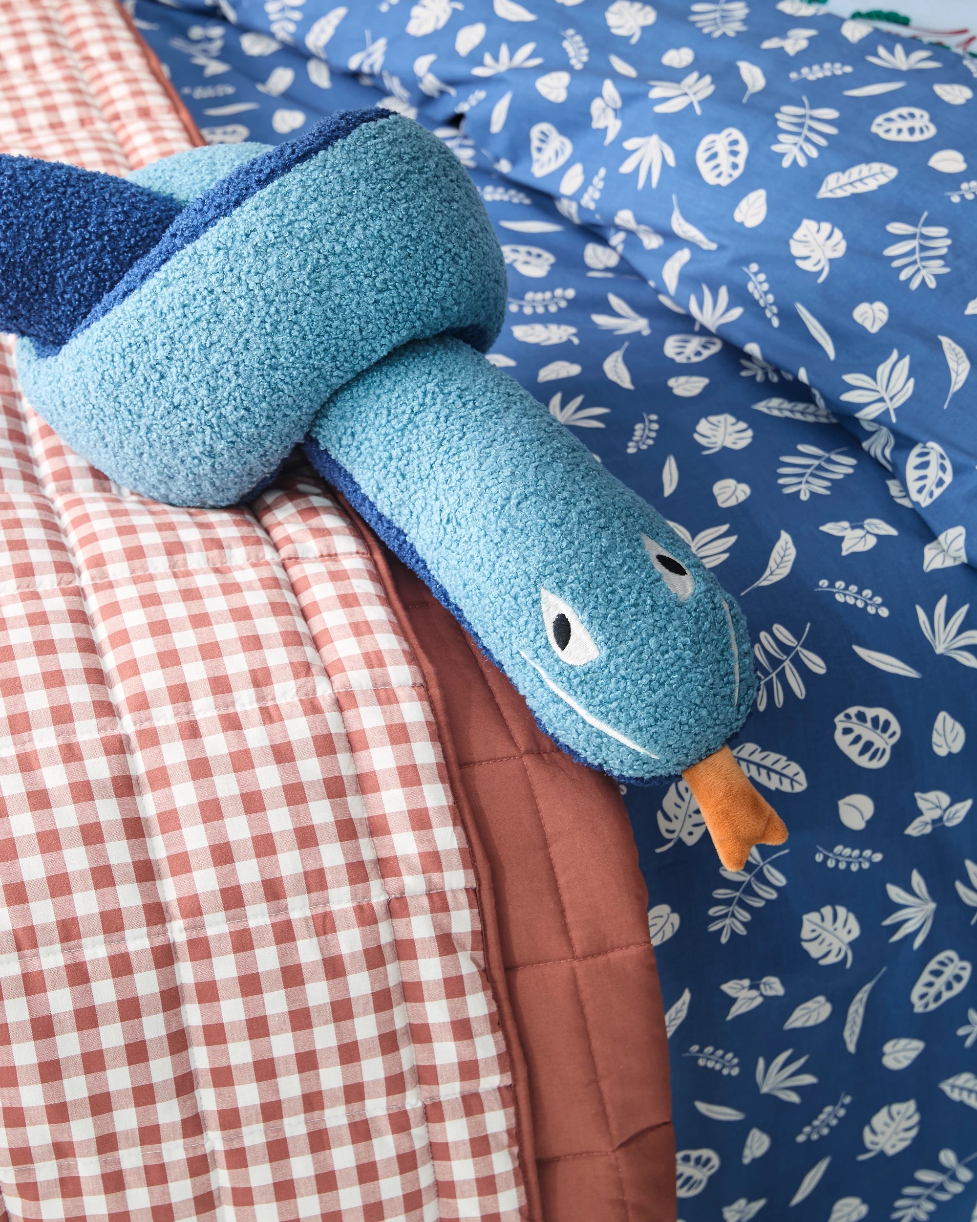 6 Target Arlen Jungle Australian Cotton Kids Quilt Cover Set - Single Bed - Blue, 6 of 9