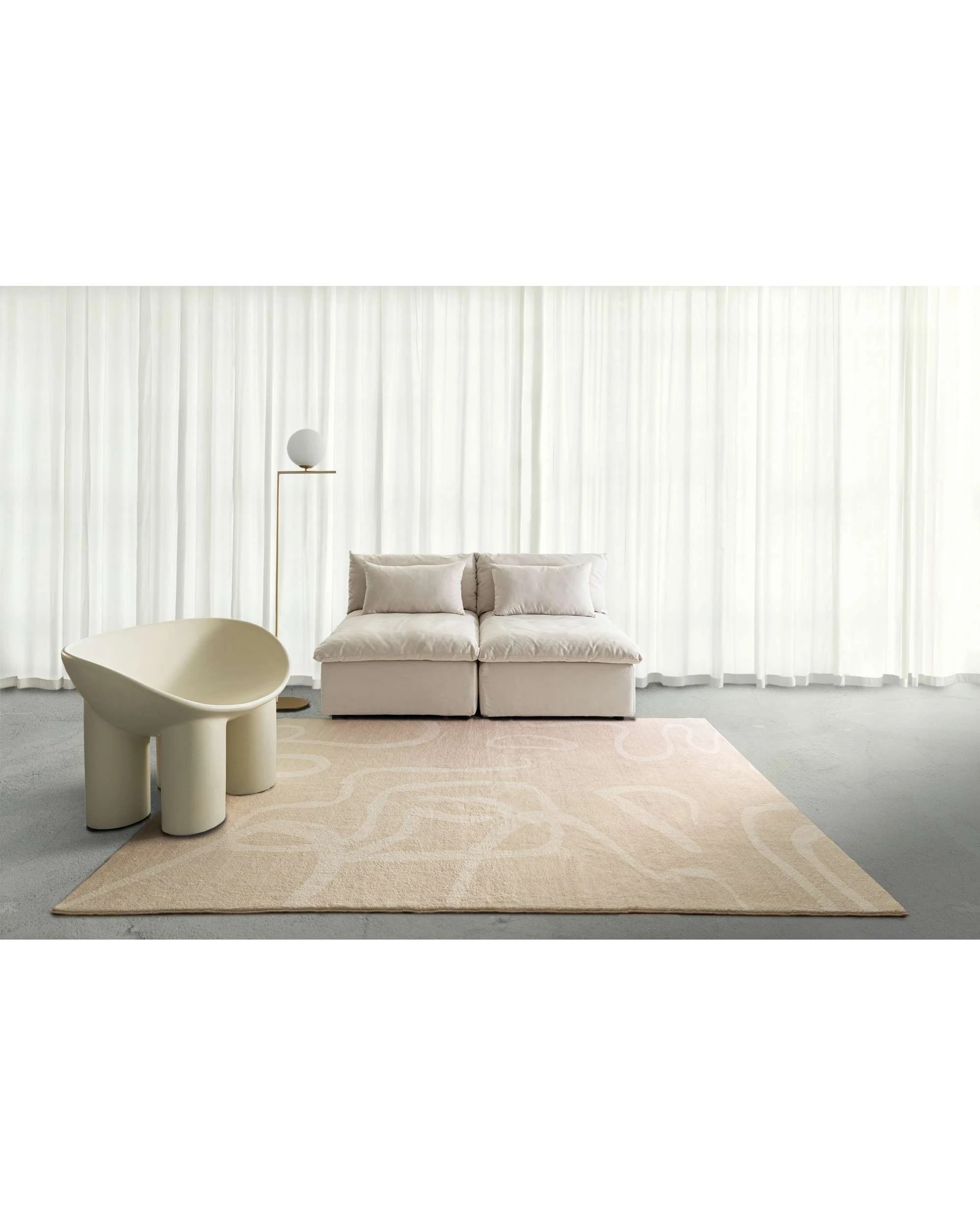 2 Loopsie Piata Washable Rug-230cm x 160cm - Beige, 2 of 8