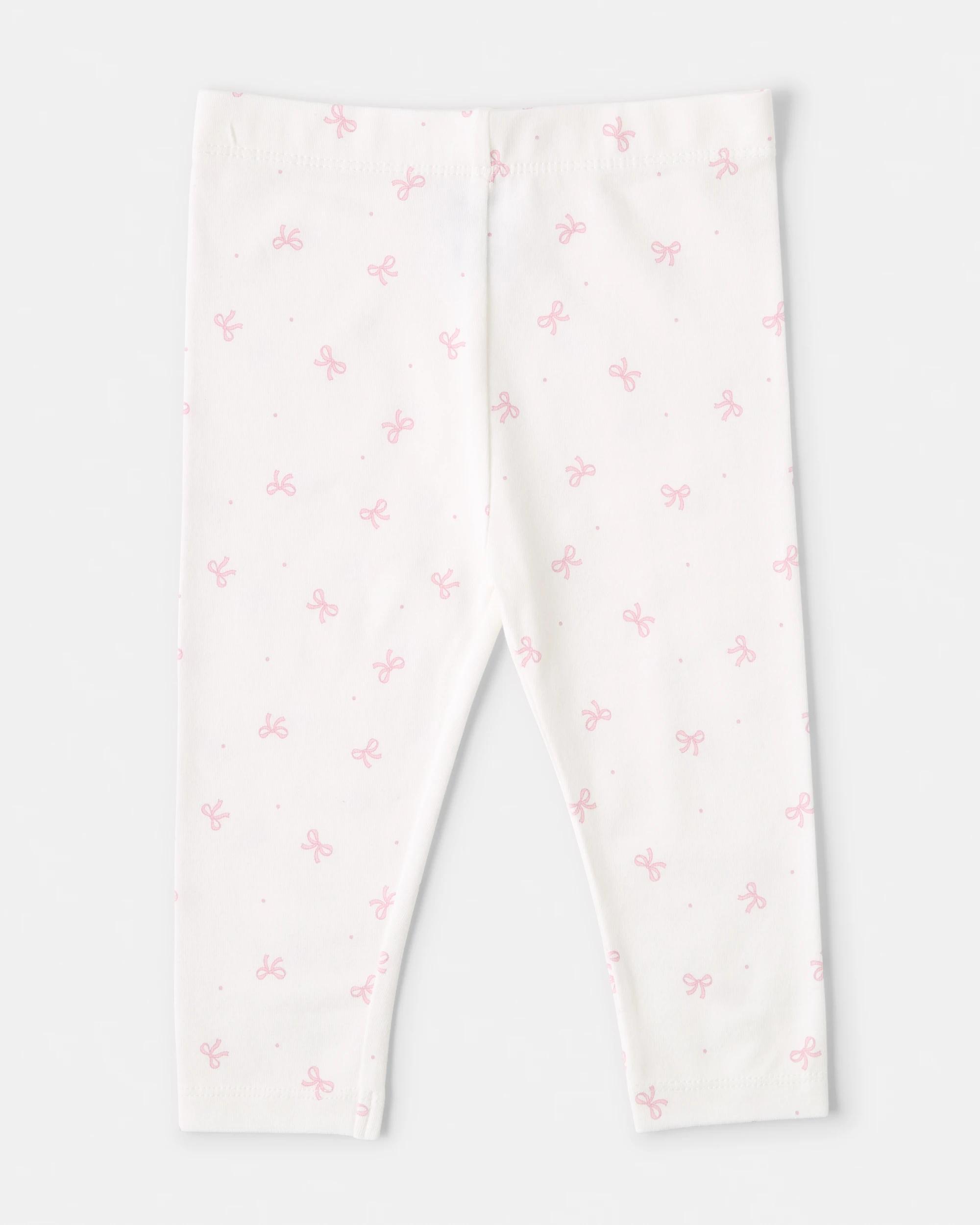 5 3 Pack Cotton Leggings Pnk Gingh, 5 of 8