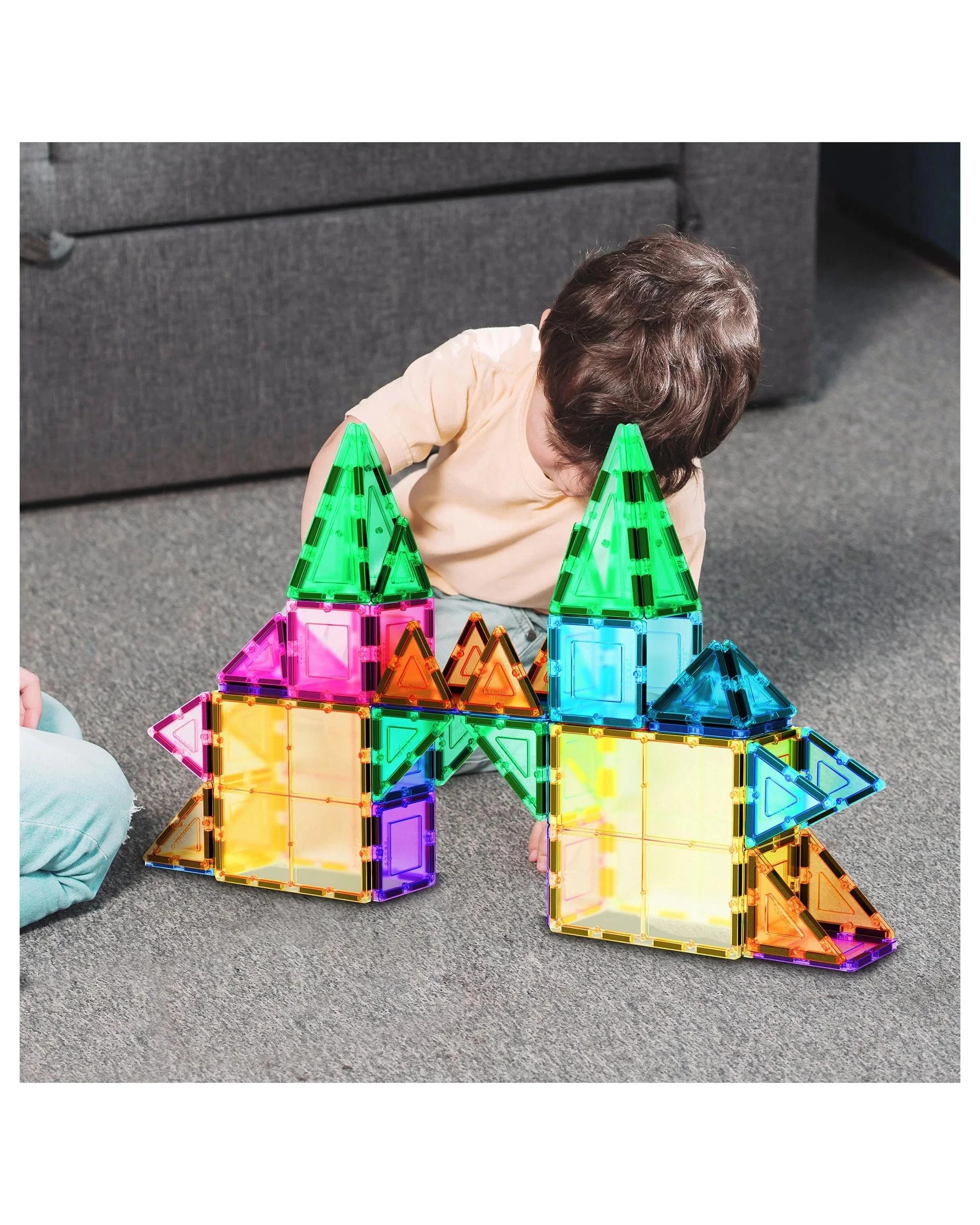 4 PicassoTiles Magnetic Tile Classic Building Set 61 Pieces, 4 of 9