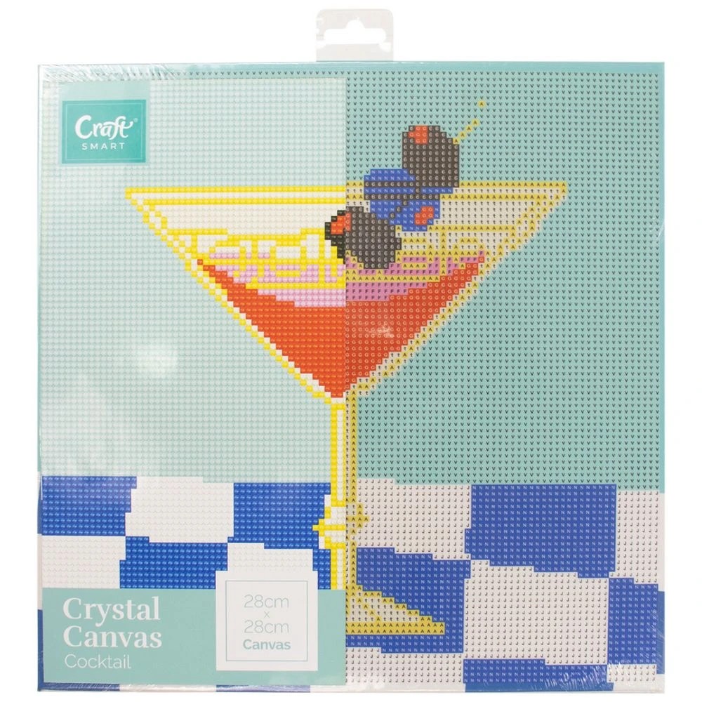 1 Craftsmart Crystal Canvas 28x28 Cocktail, 1 of 2