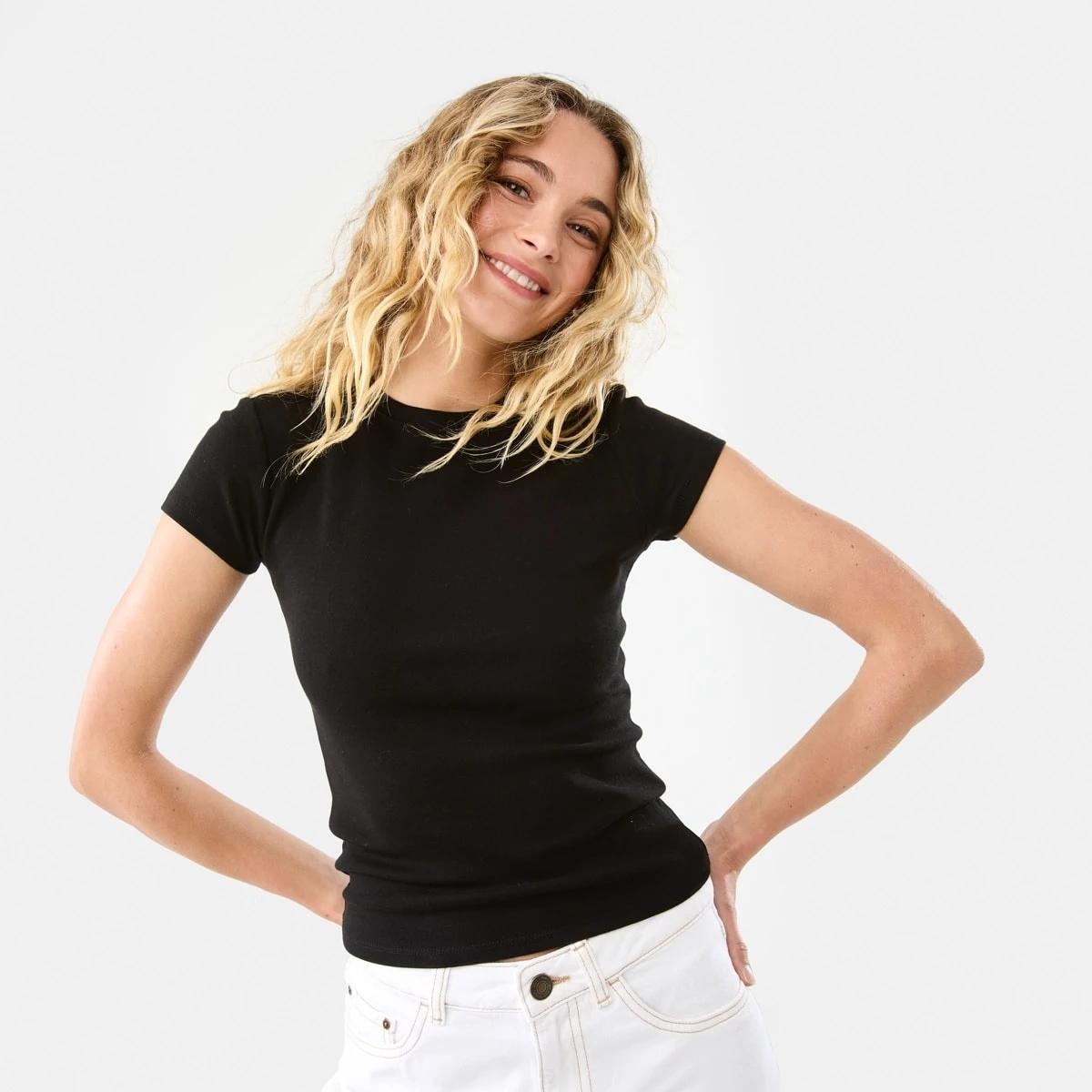 1 Short Sleeve Neat Fit T-shirt BLACK, 1 of 9