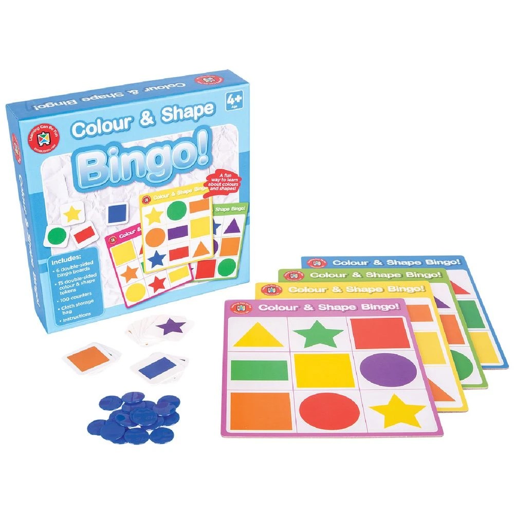 2 Learning Can Be Fun Colour and Shape Bingo, 2 of 2
