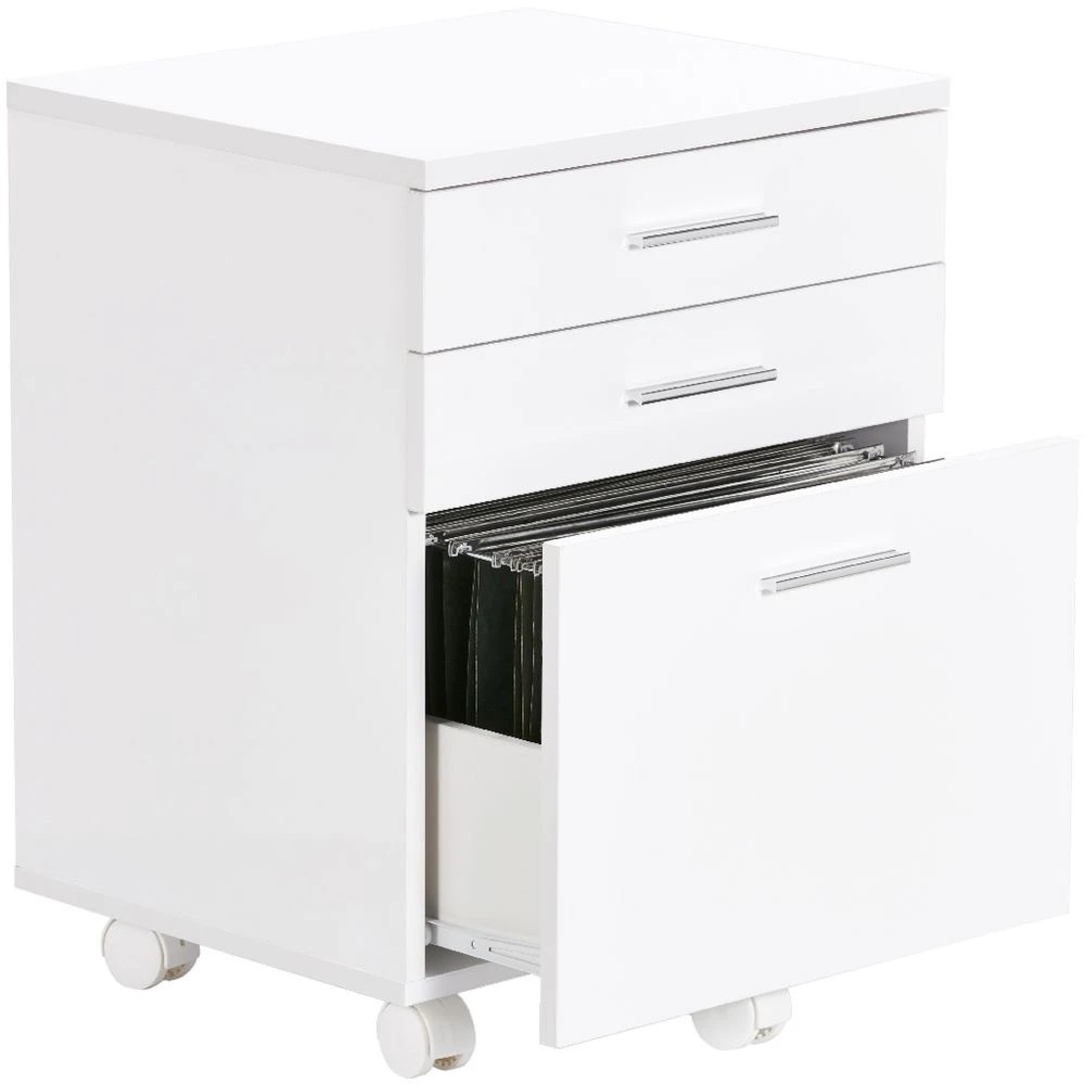 6 Contour 3 Drawer Semi Assembled Pedestal Cabinets Pedestals, 6 of 10