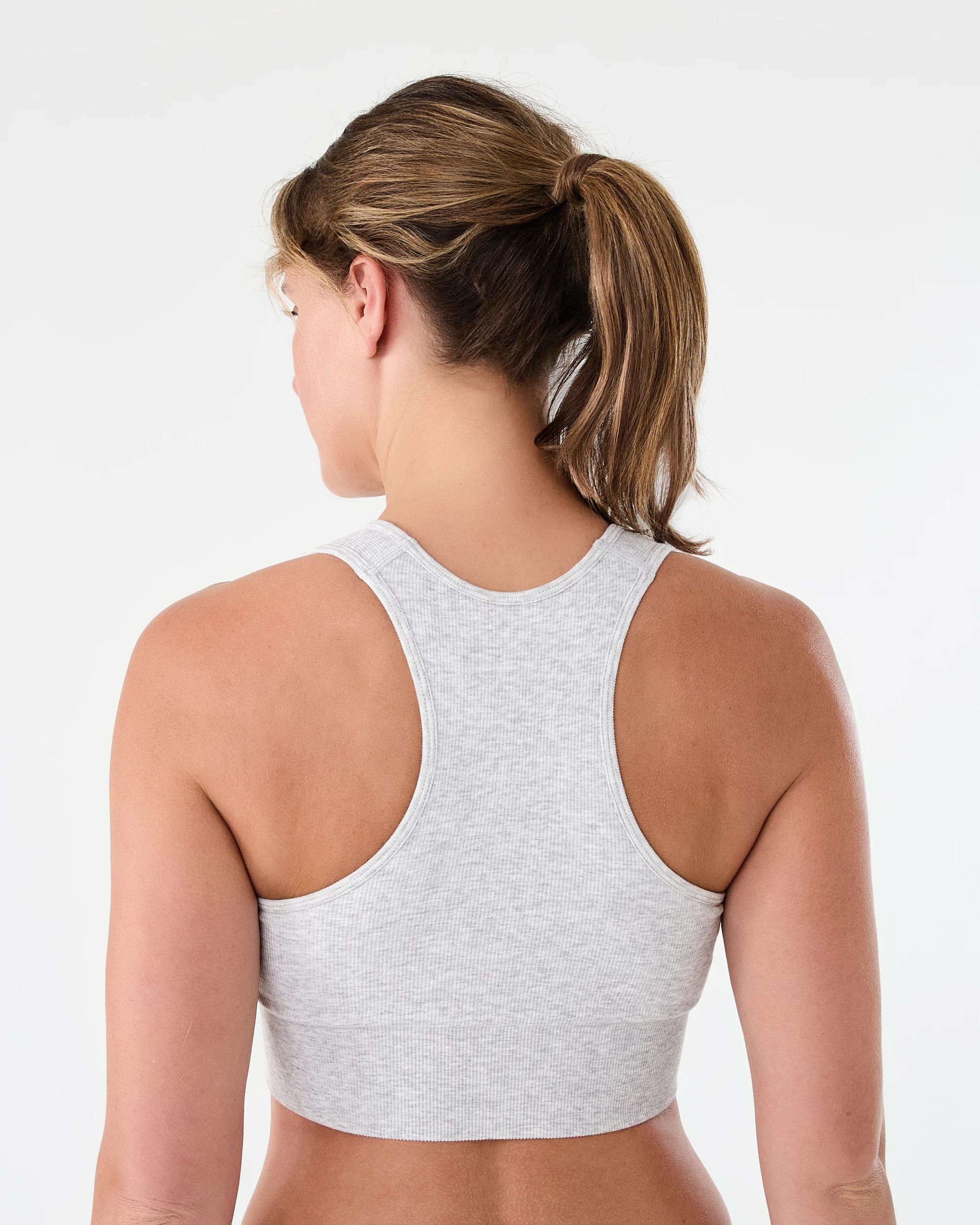 3 Active Womens Seamfree Everyday Crop Top Heather, 3 of 8