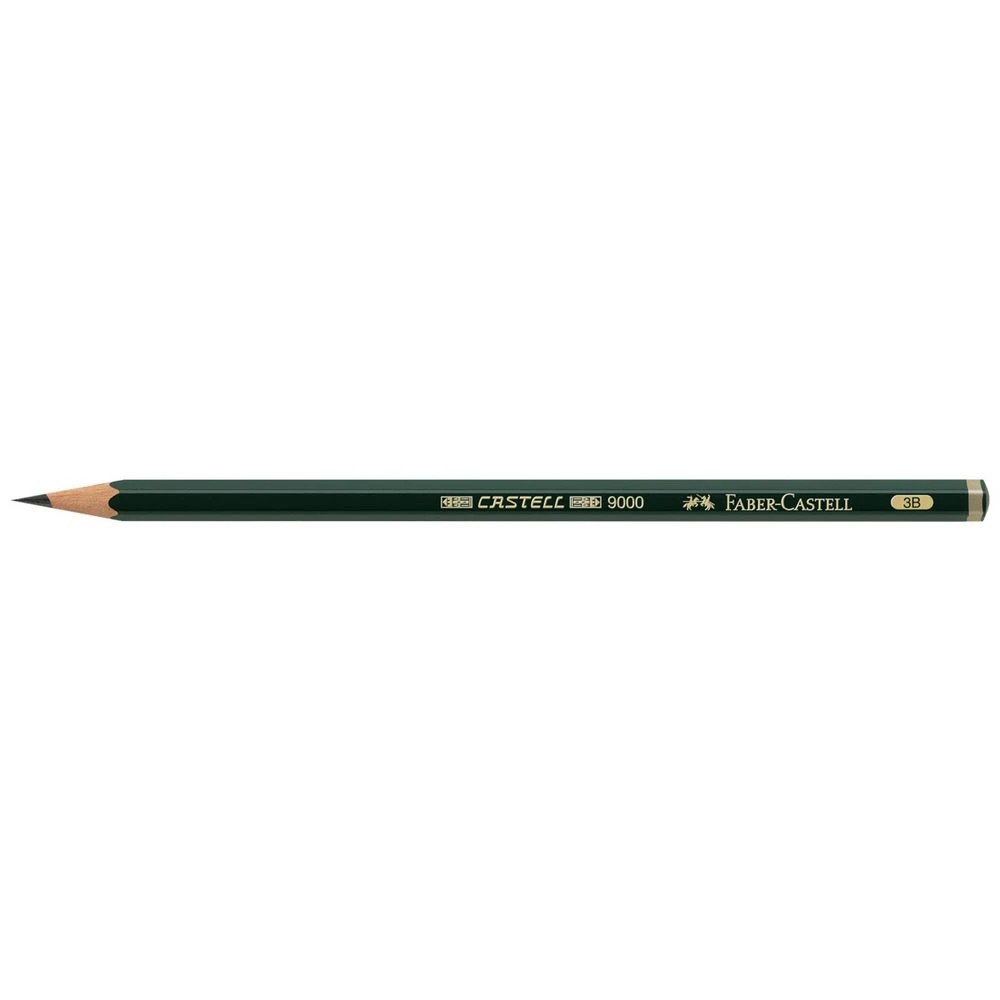 1 Faber-Castell 9000 Art Pencil 3B, 1 of 1