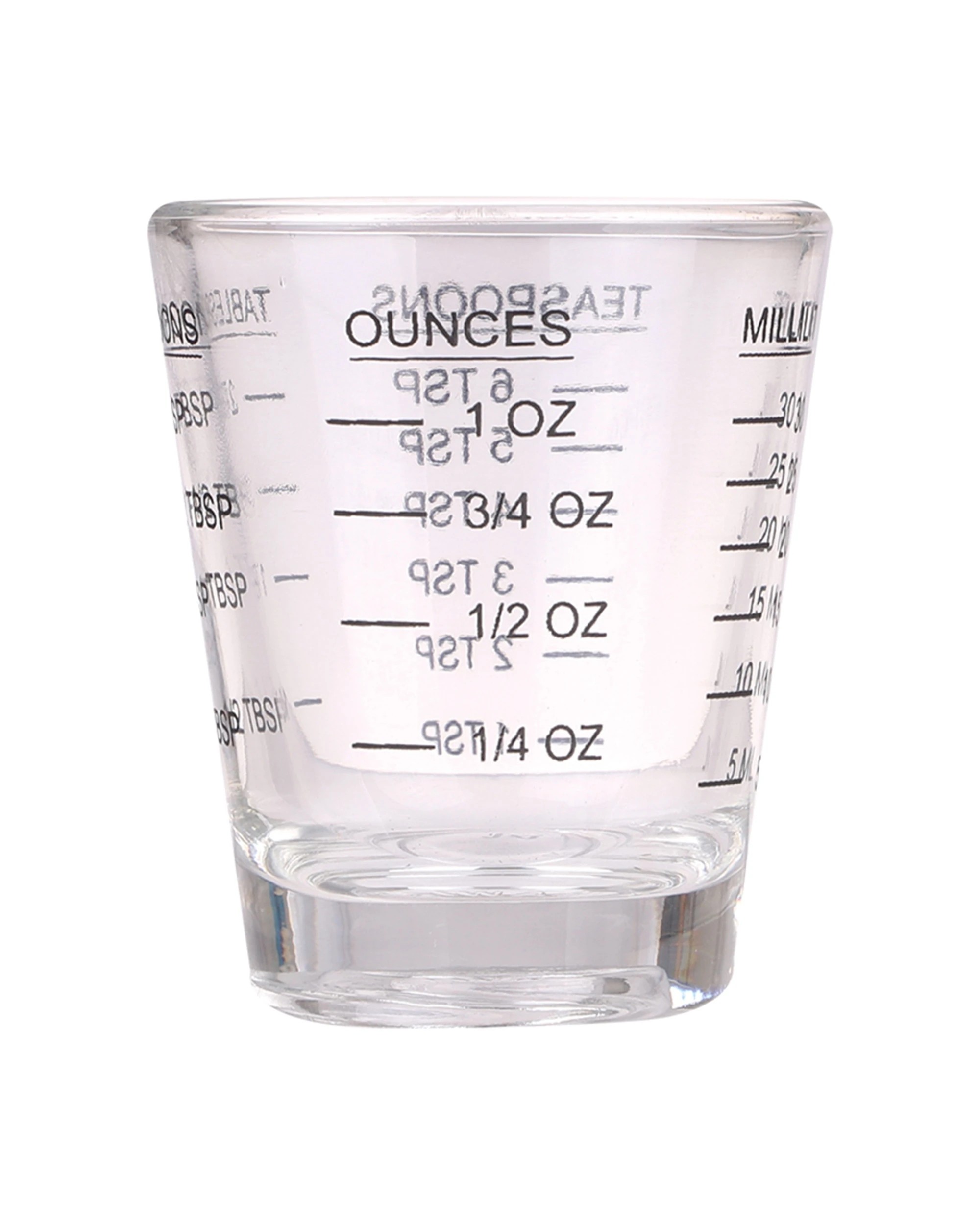 5 Appetito 6PK Multipurpose Measure Glass Home Kitchen Cooking 30ml - Clear, 5 of 5