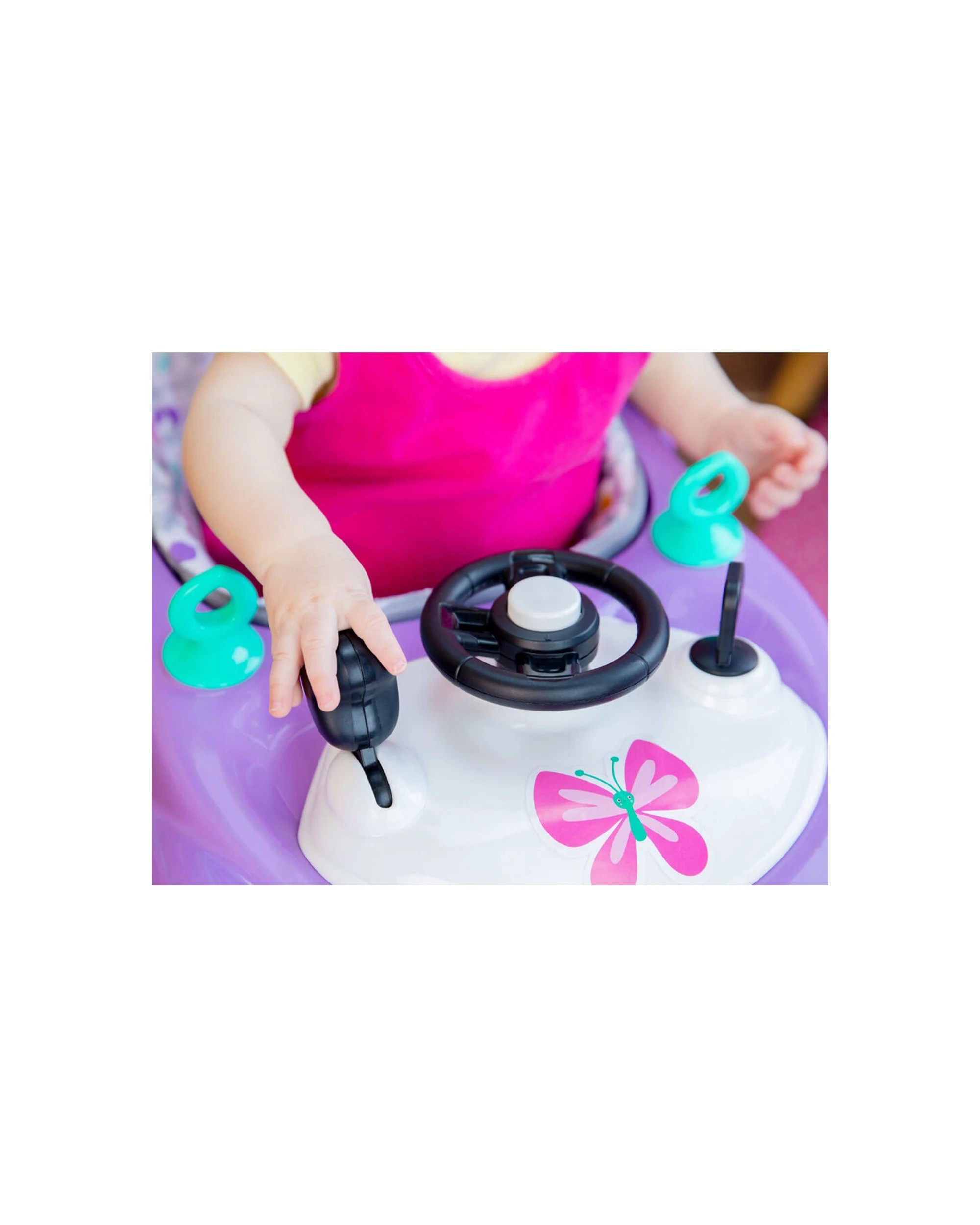 4 Bright Starts Little Speedster 3 In 1 Sports Car Baby Walker 6-24 Months - Purple, 4 of 7