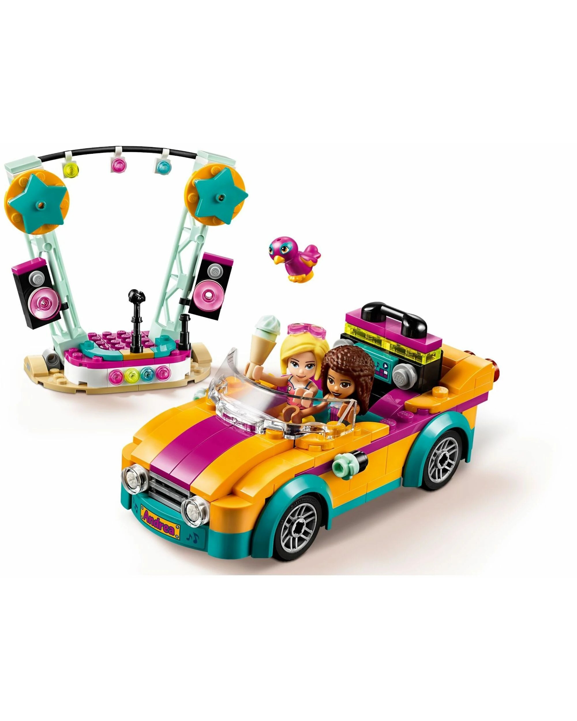 2 LEGO Friends 41390: Andrea's Car & Stage, 2 of 4