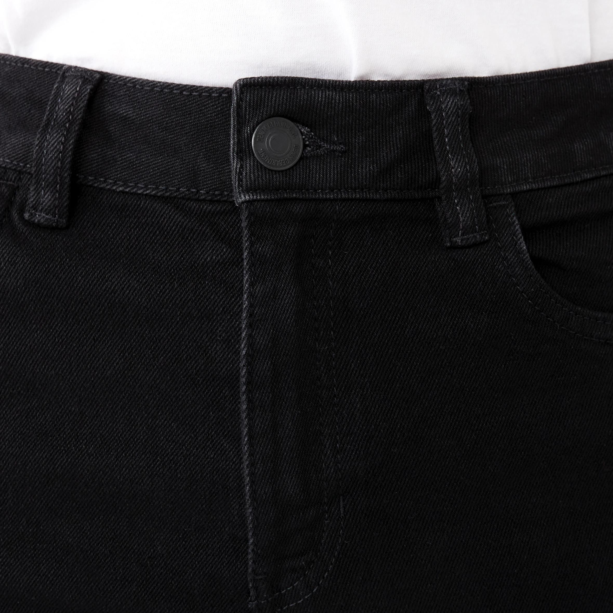 5 High Rise Straight Jeans BLACK WASH, 5 of 9