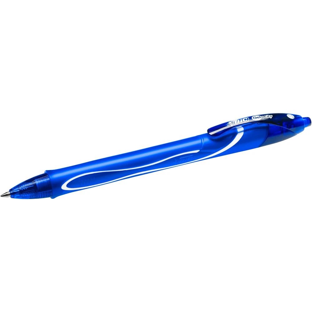 3 BIC Gelocity Quick Dry Retractable Gel Pen 0.7mm Blue, 3 of 8