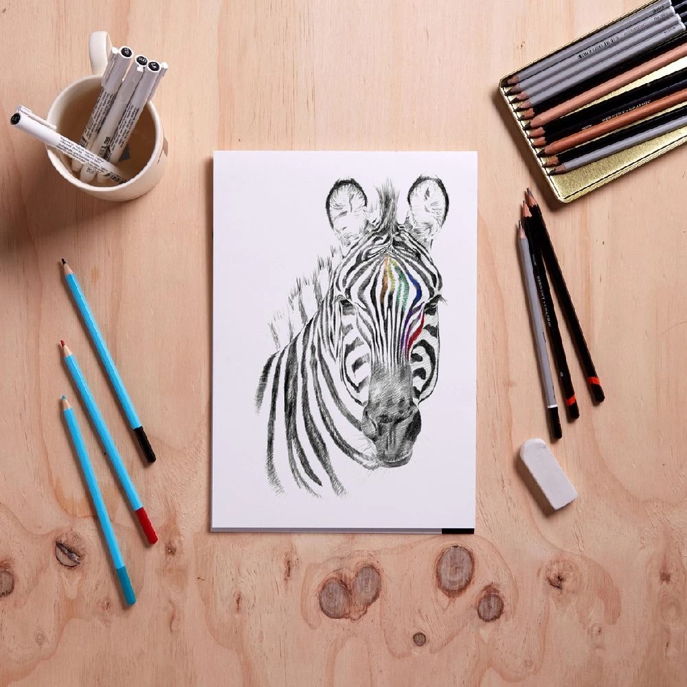 5 Reeves Intro A4 Sketch Draw Pad 100gsm 30 Sheets, 5 of 6