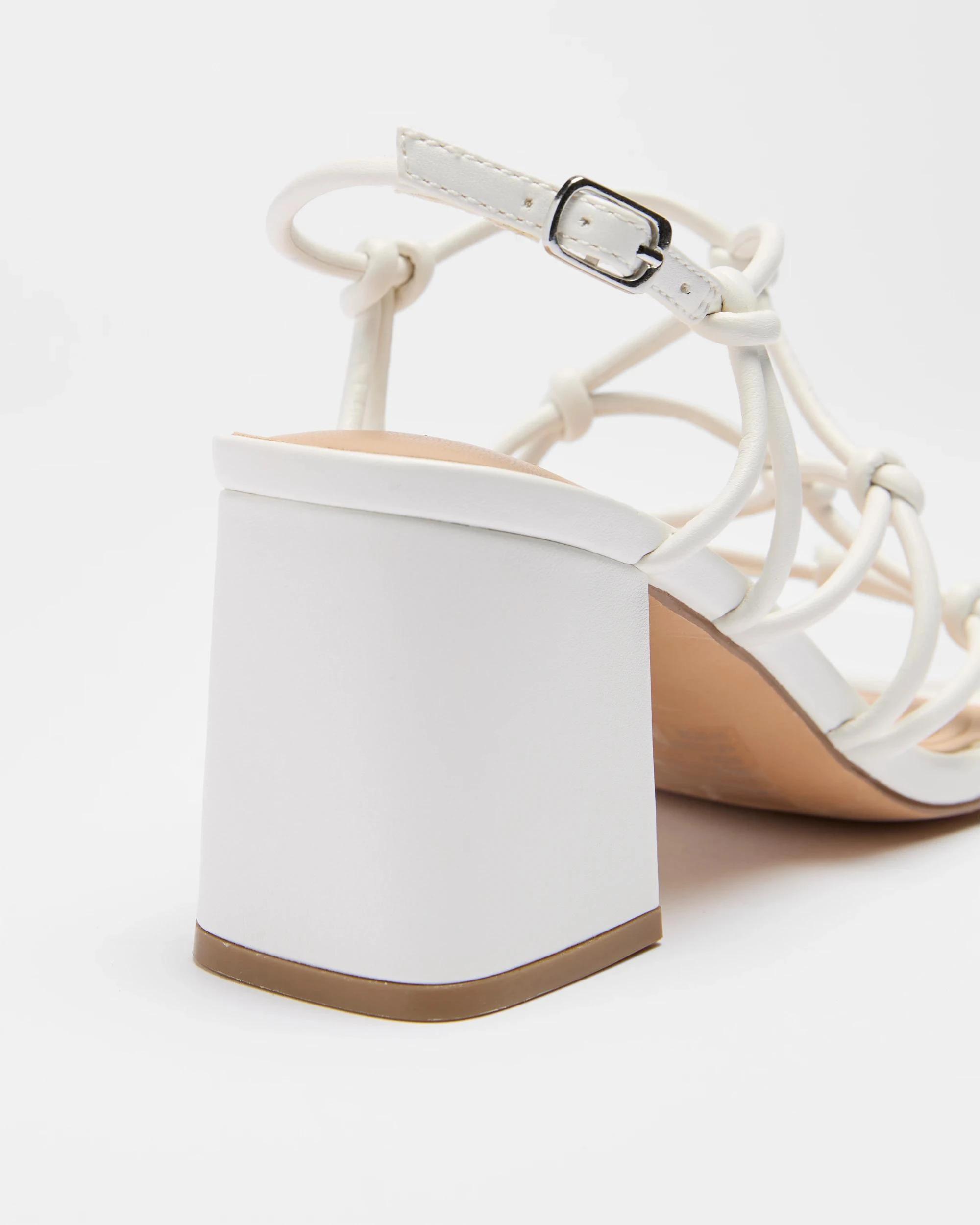 2 Target Woman Womens Strappy Mid Heel - Sarry WHITE, 2 of 3