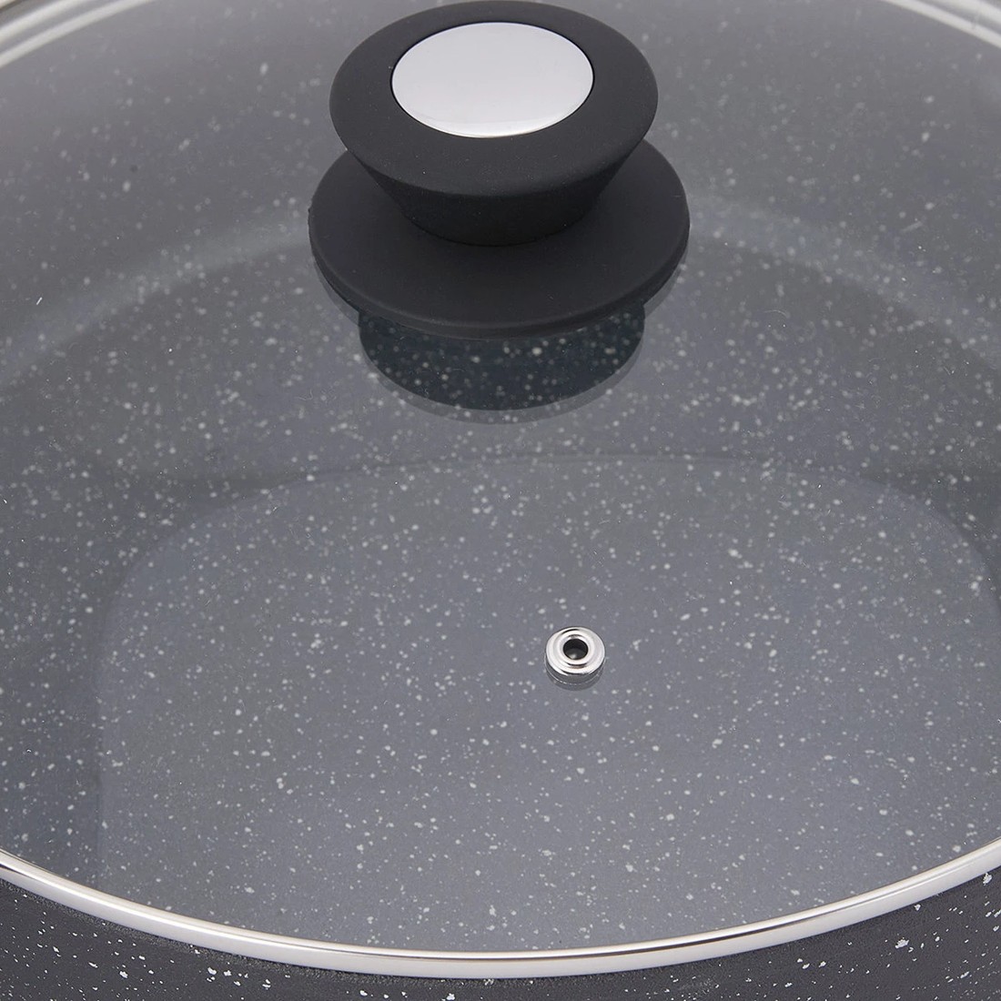 6 30cm Stone Blast Saute Pan - Black, 6 of 7