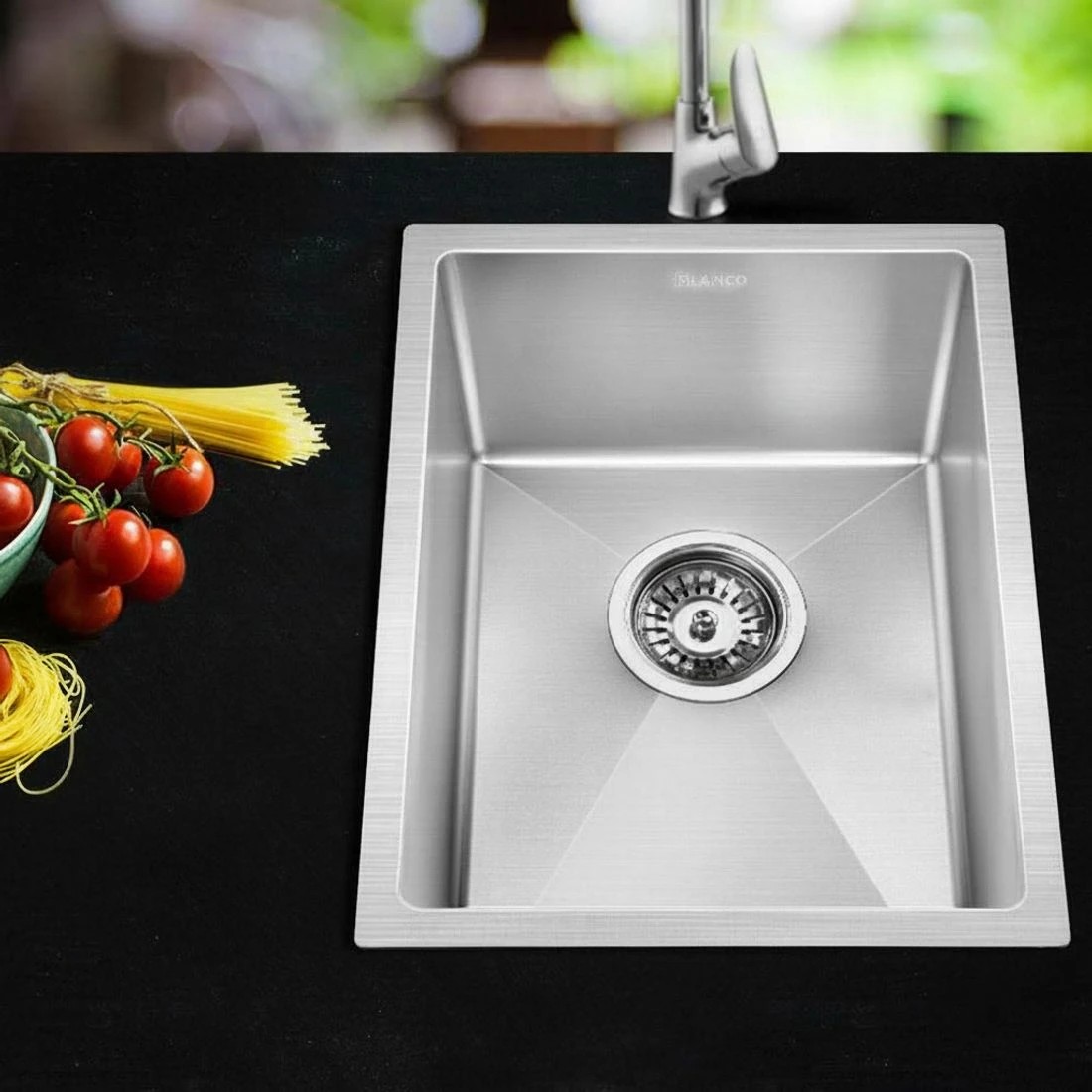 5 Cefito Kitchen Sink 44X34CM Stainless Steel Nano Basin Single Bowl - Silver, 5 of 5