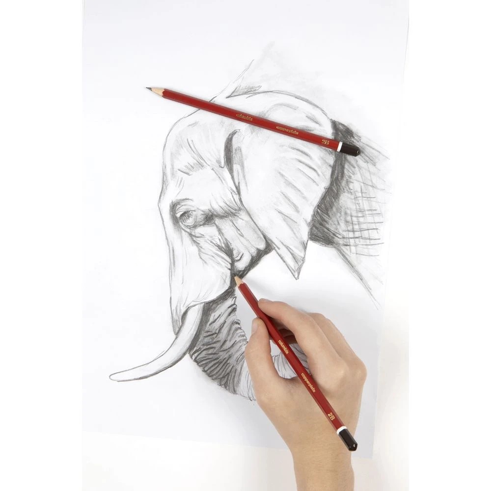 4 Columbia Copperplate Hexagonal Graphite Pencil 2B 2 Pack, 4 of 4