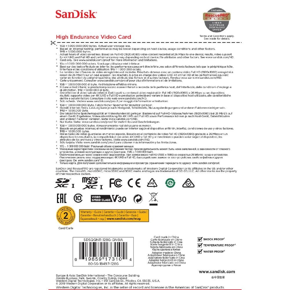 6 SanDisk 128GB High Endurance microSDXC Memory Card, 6 of 6