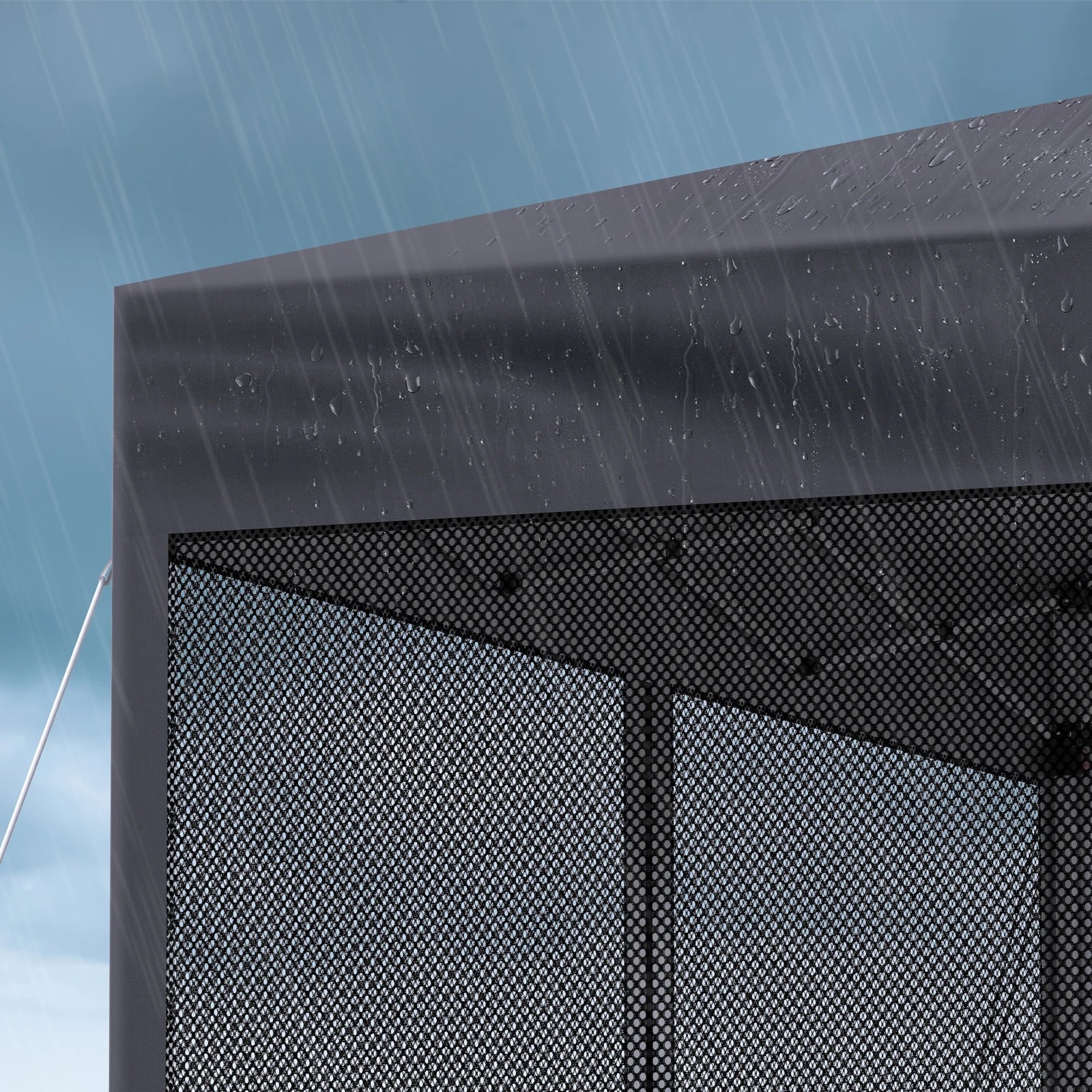 4 Alfordson Pop Up Marquee Outdoor Tent Mesh Wall 3x6m Gazebo - Grey, 4 of 10