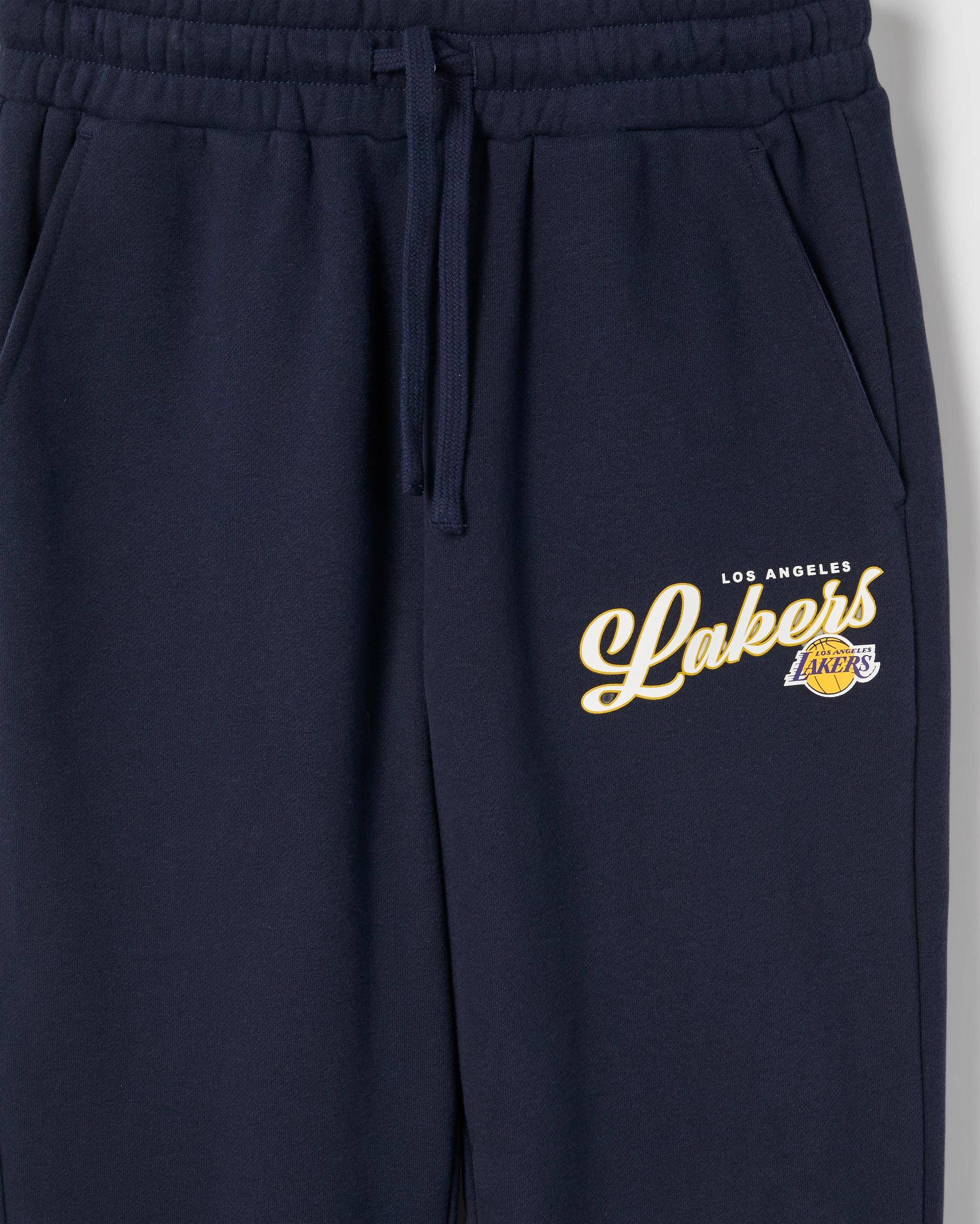 2 NBA Australian Cotton Blend Oversized Trackpants BLACK, 2 of 2